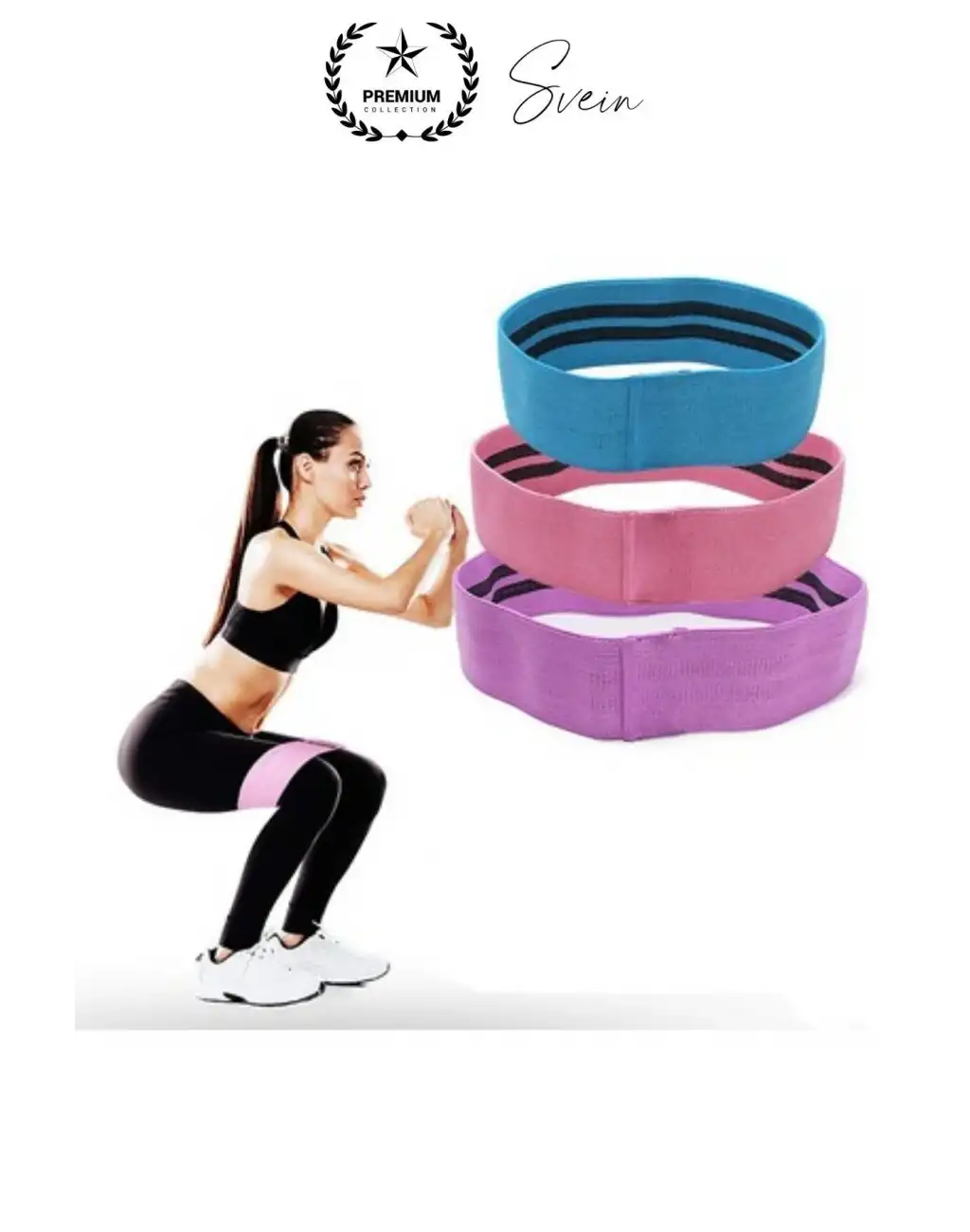 Premium Loop Band Direnç Bandı Orta Sert Spor Egzersiz Aerobik Pilates Squat Lastiği Fitness Yoga
