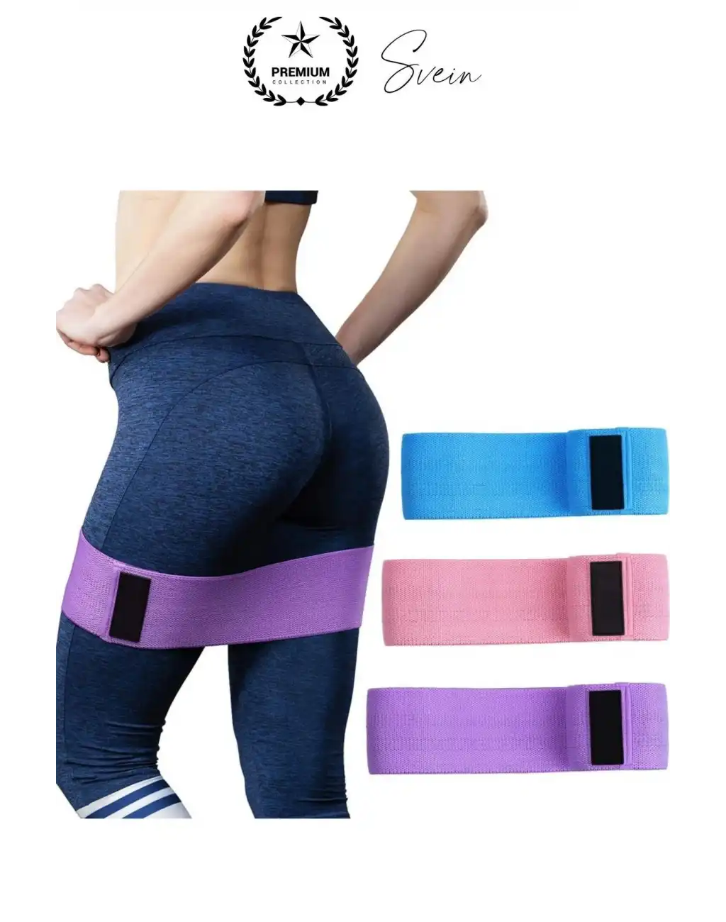 Premium Loop Band Direnç Bandı Orta Sert Spor Egzersiz Aerobik Pilates Squat Lastiği Fitness Yoga