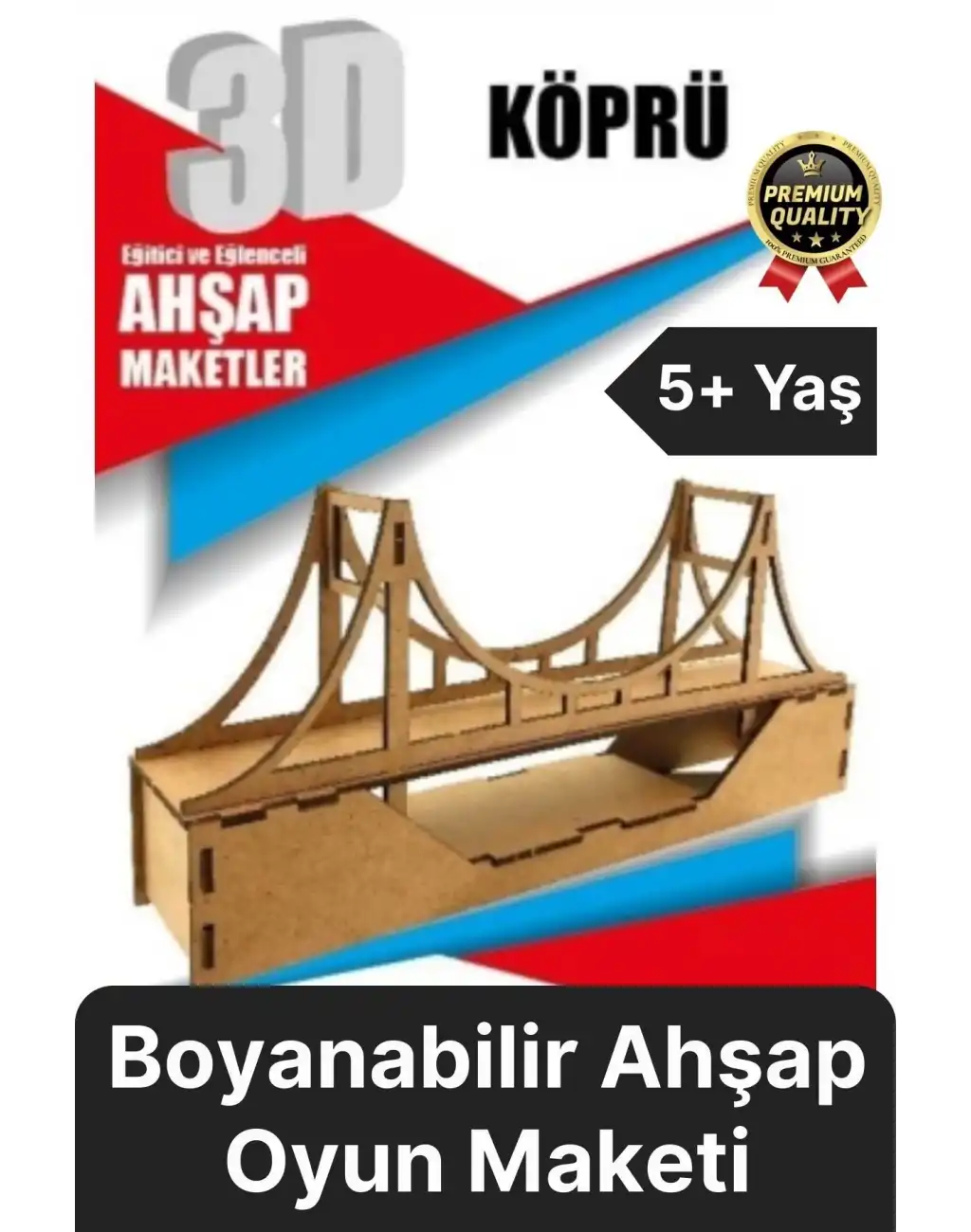 Premium Çocuk Eğitici Öğretici Zeka Geliştirici Boyanabilir 3 Boyutlu Demonte Ahşap Oyun Maketi