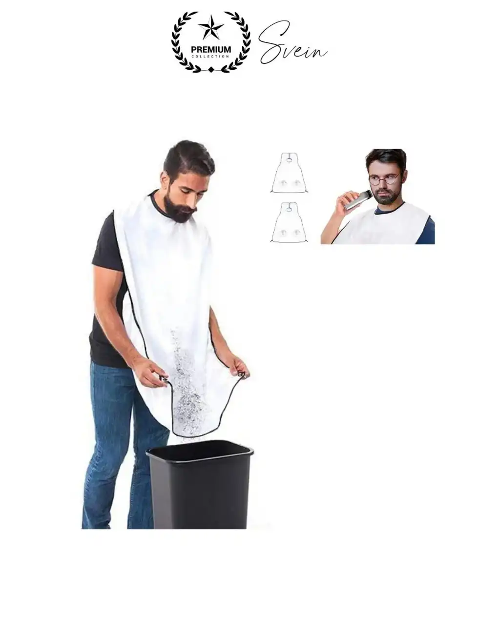 Sakal Traş Örtüsü Ayna Yapışkan Vantuzlu Saç Kesme Düzeltme Bezi Berber Aksesuar Evde Katlanabilir