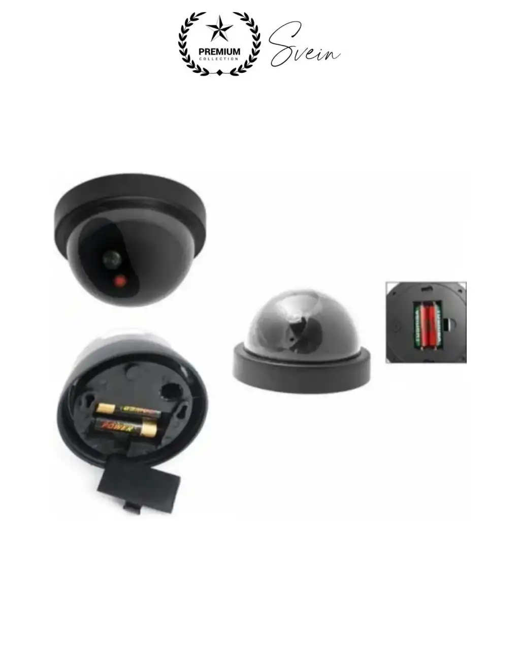 1 Ad. Caydırıcı Dome Güvenlik Kamerası Led Işıklı Hırsız Kovalayan Sensörlü Apartman Yazlık Maket Ev