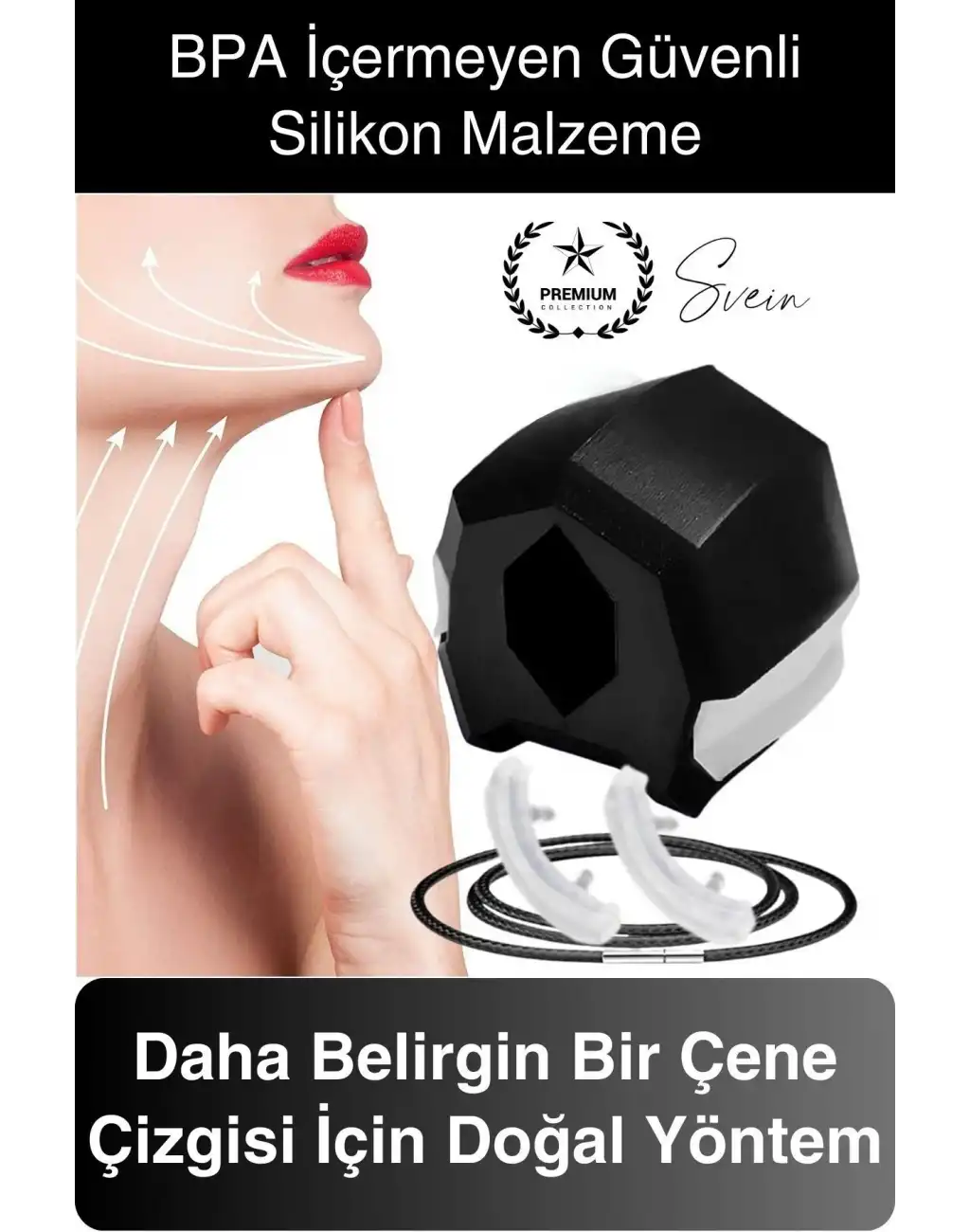 Çene Kası Topu Gıdı Azaltıcı Egzersiz Aleti ve Yanak İnceltici Fitness Jawline Silikon Sıkılaştırma