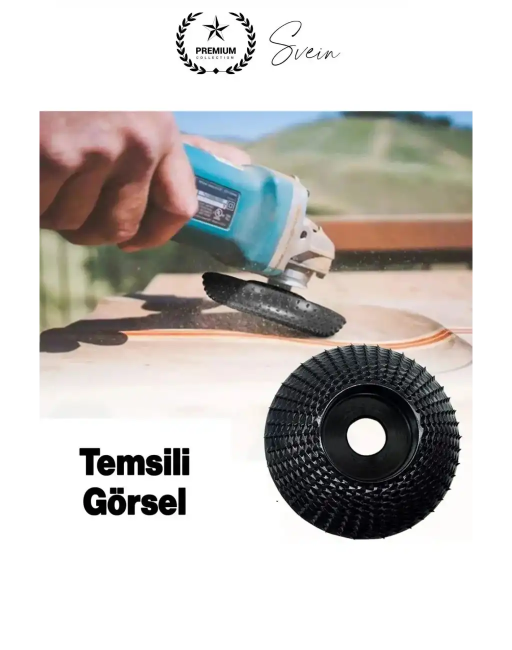 Titanyum 115 mm Törpüleme Oyma Eğe Diski Ahşap Taşlama Makine Uyumlu Kesici Oyuk Açma Testeresi