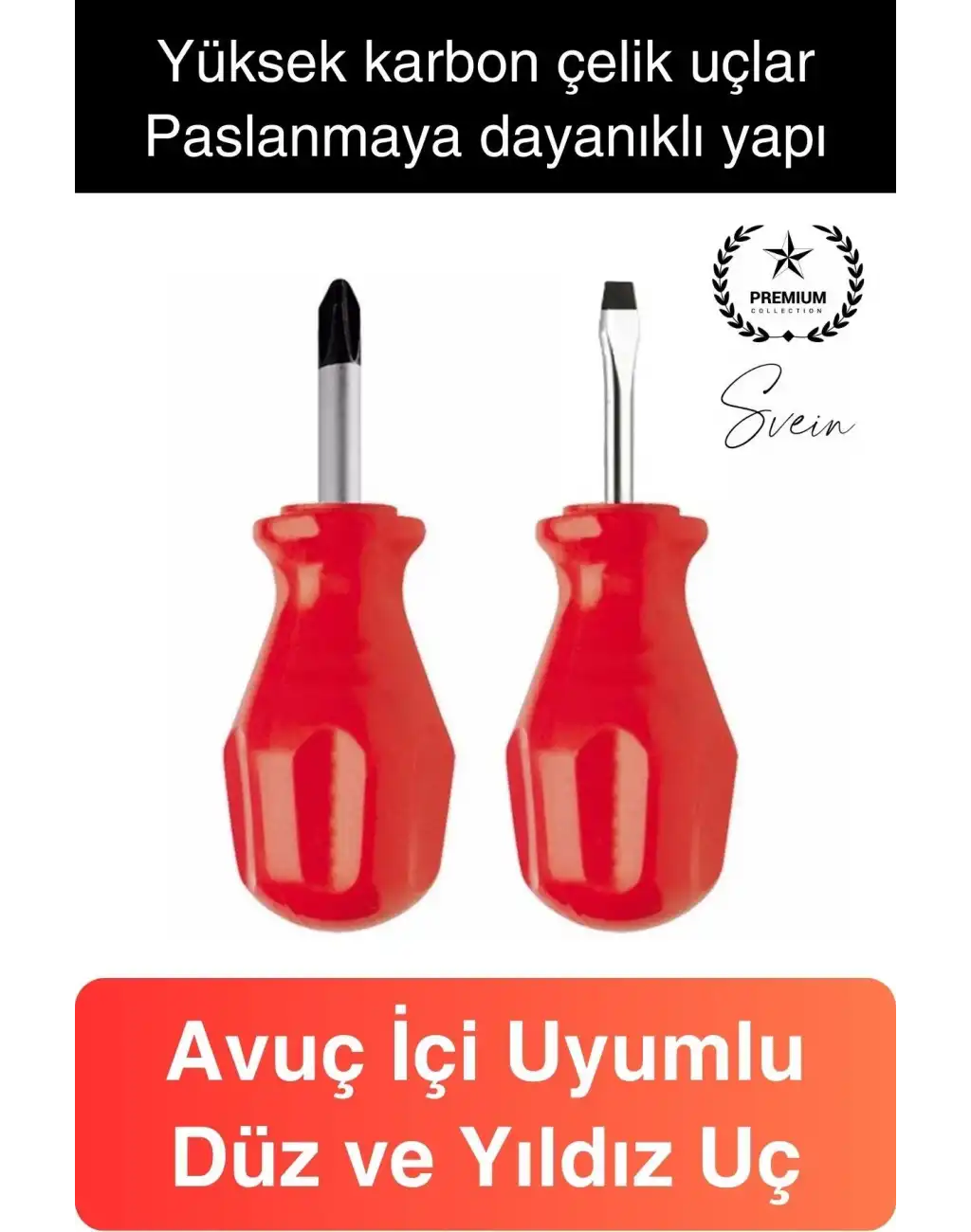 Profesyonel 2li Avuç İçi Tornavida Seti Düz Yıldız Cep Boy Taşınabilir Vidalama Ev İş Yeri