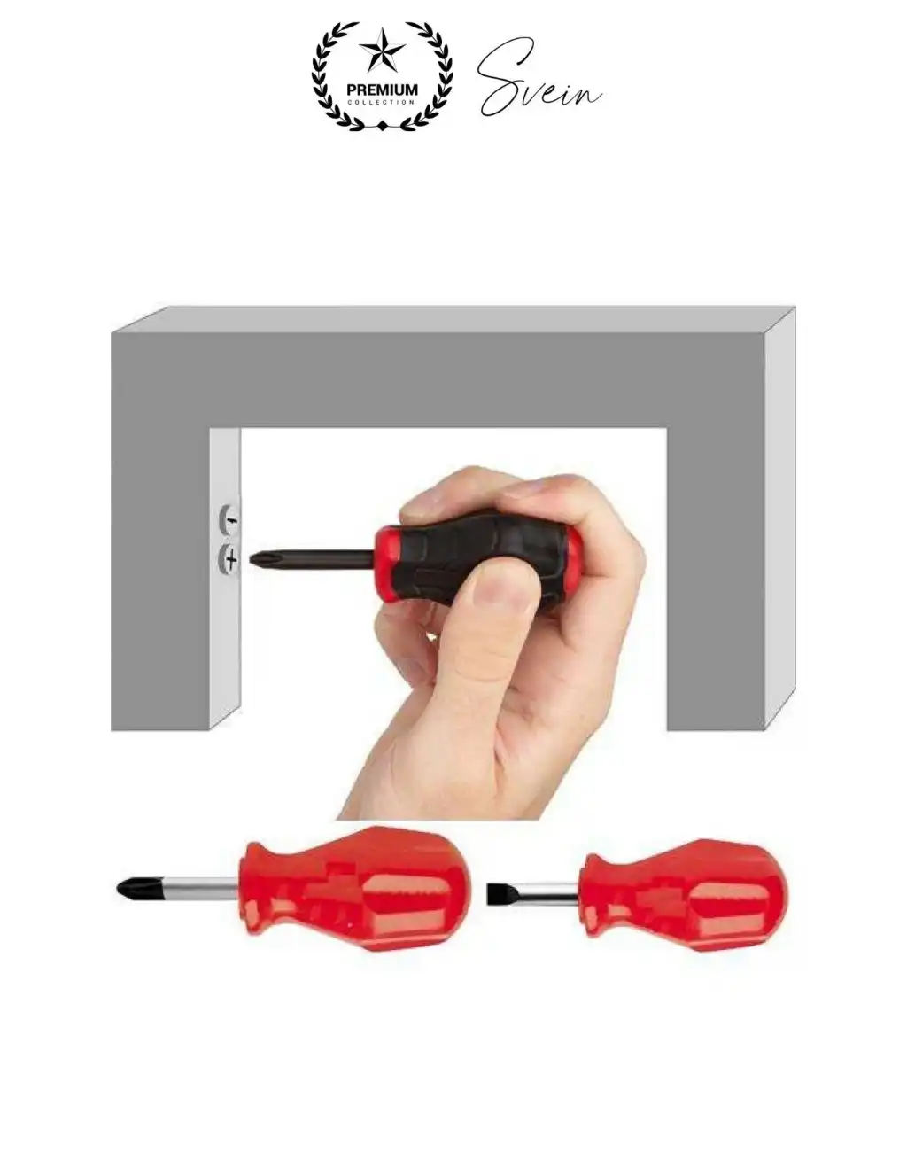 Profesyonel 2li Avuç İçi Tornavida Seti Düz Yıldız Cep Boy Taşınabilir Vidalama Ev İş Yeri