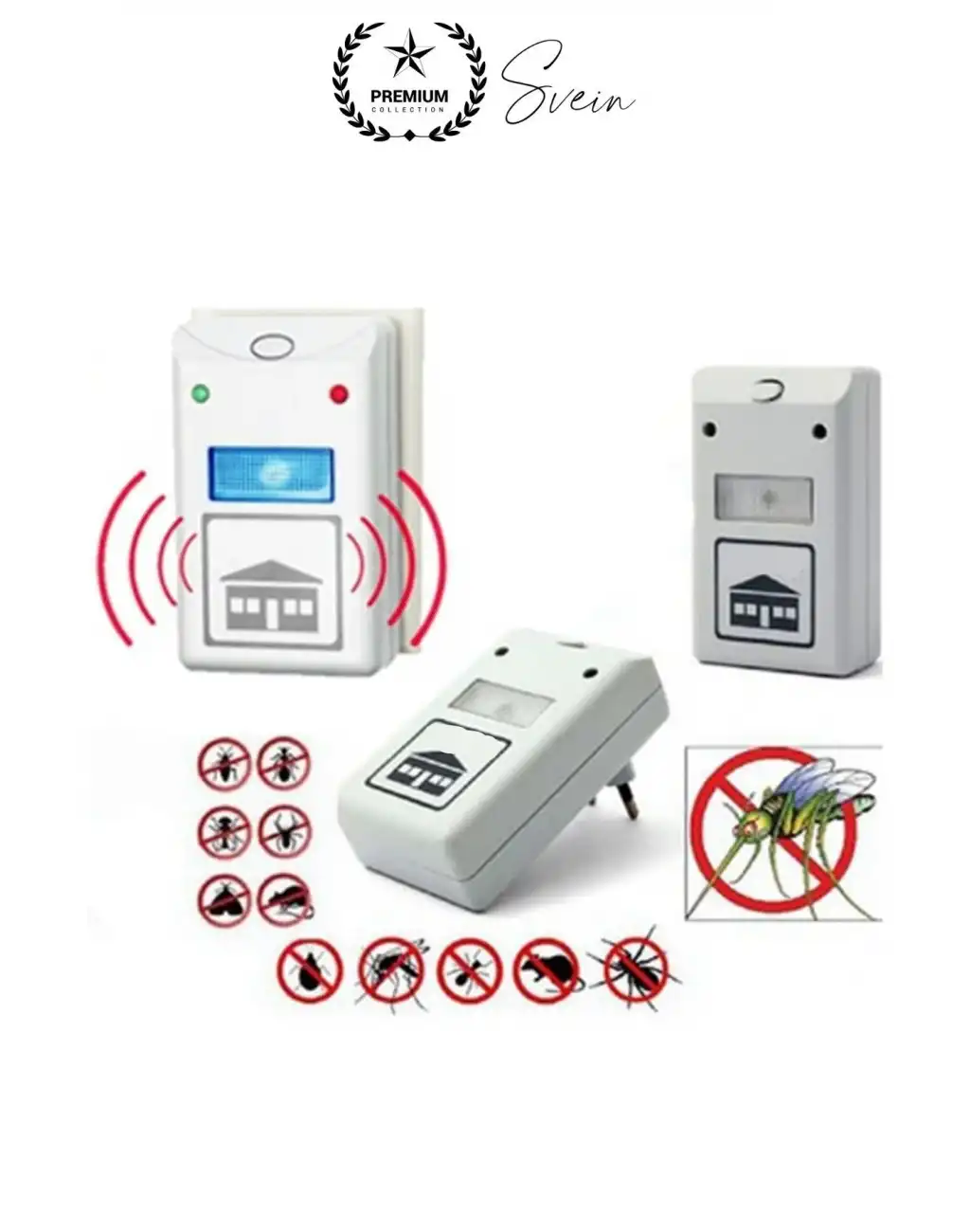 Elektronik Fare ve Haşere Kovucu Uzaklaştırıcı Böcek Ultrasonik Sinek Örümcek Karınca Savar