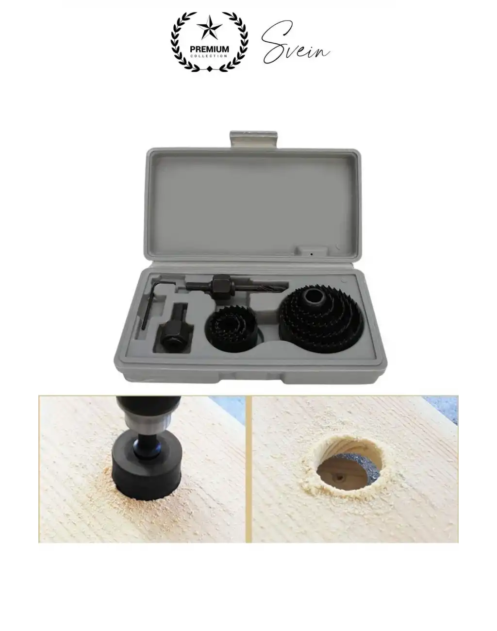 11 Parça Panç Seti Ağaç Kesme Testere Matkap Ucu Takımı Alçıpan Tavan Kartonpiyer Alyan Anahtar