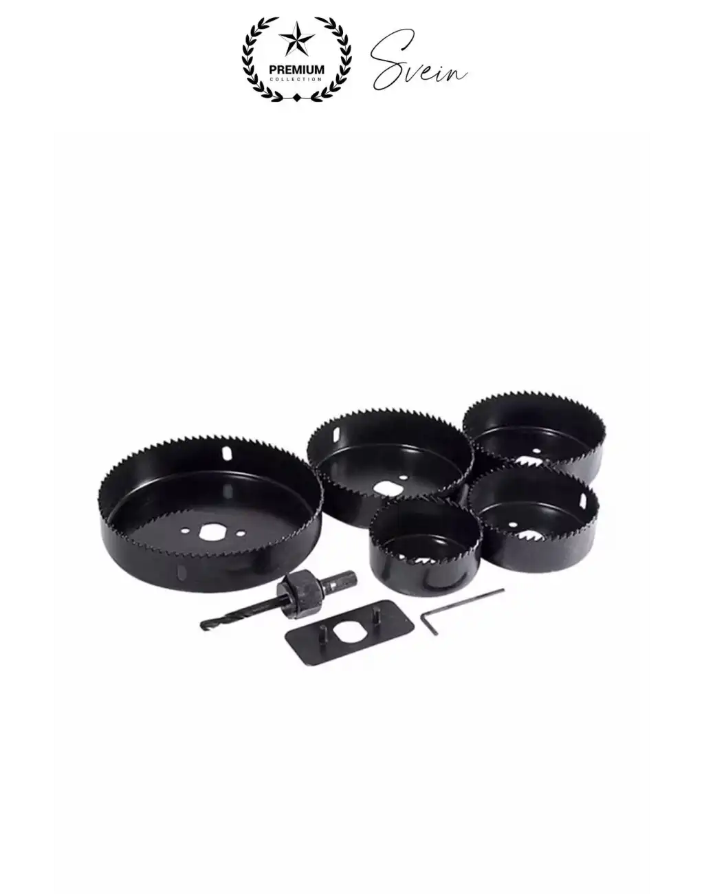 8 Parça Panç Seti Ağaç Kesme Testere Matkap Ucu Takımı Alçıpan Tavan Kartonpiyer Alyan Anahtar