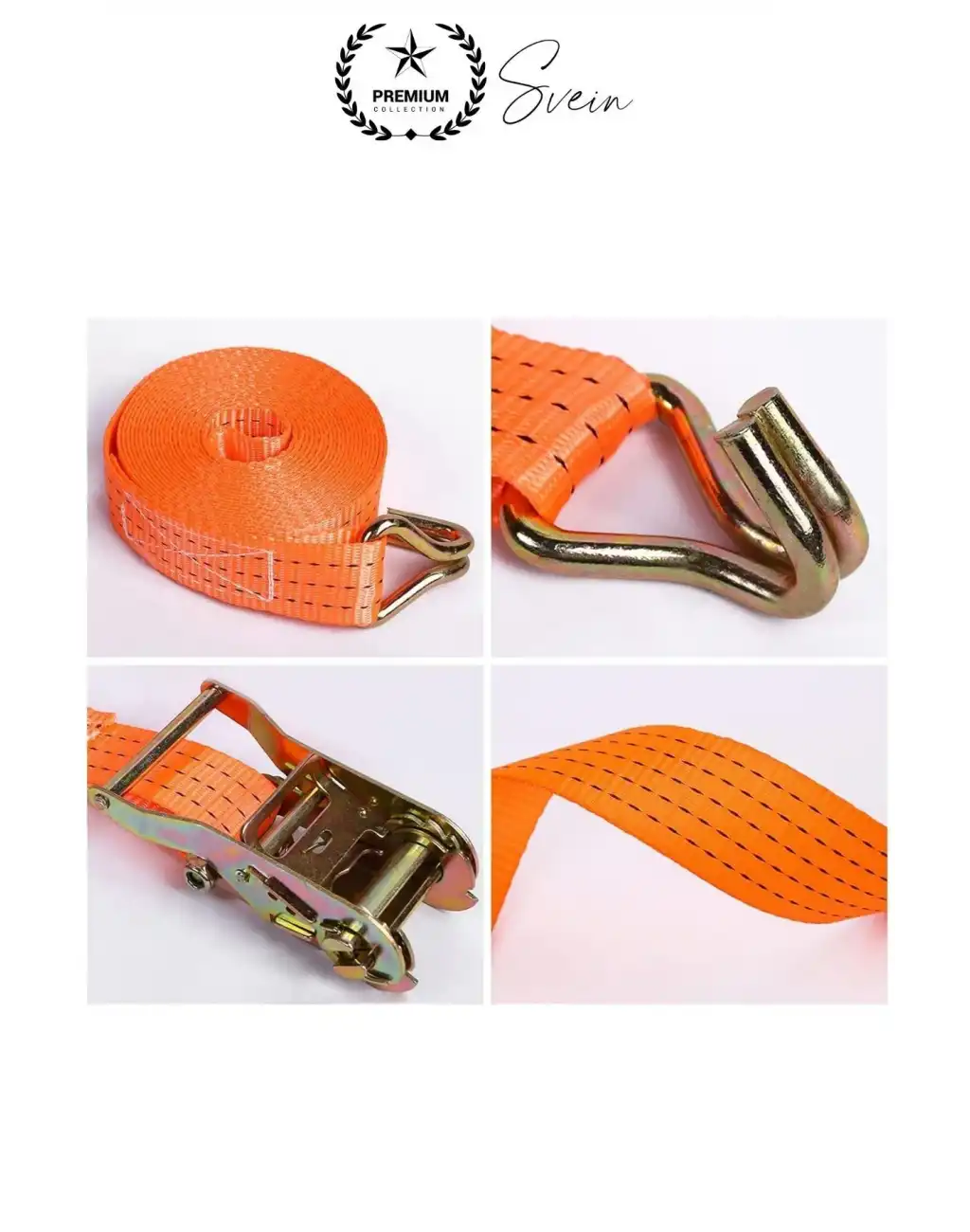 10 mt Spanzet Takımı Cırcırlı Yük Gerdirme Kiti Halat Uzun Tekne Kamyon Taşıma Çekme Emniyet Kemer