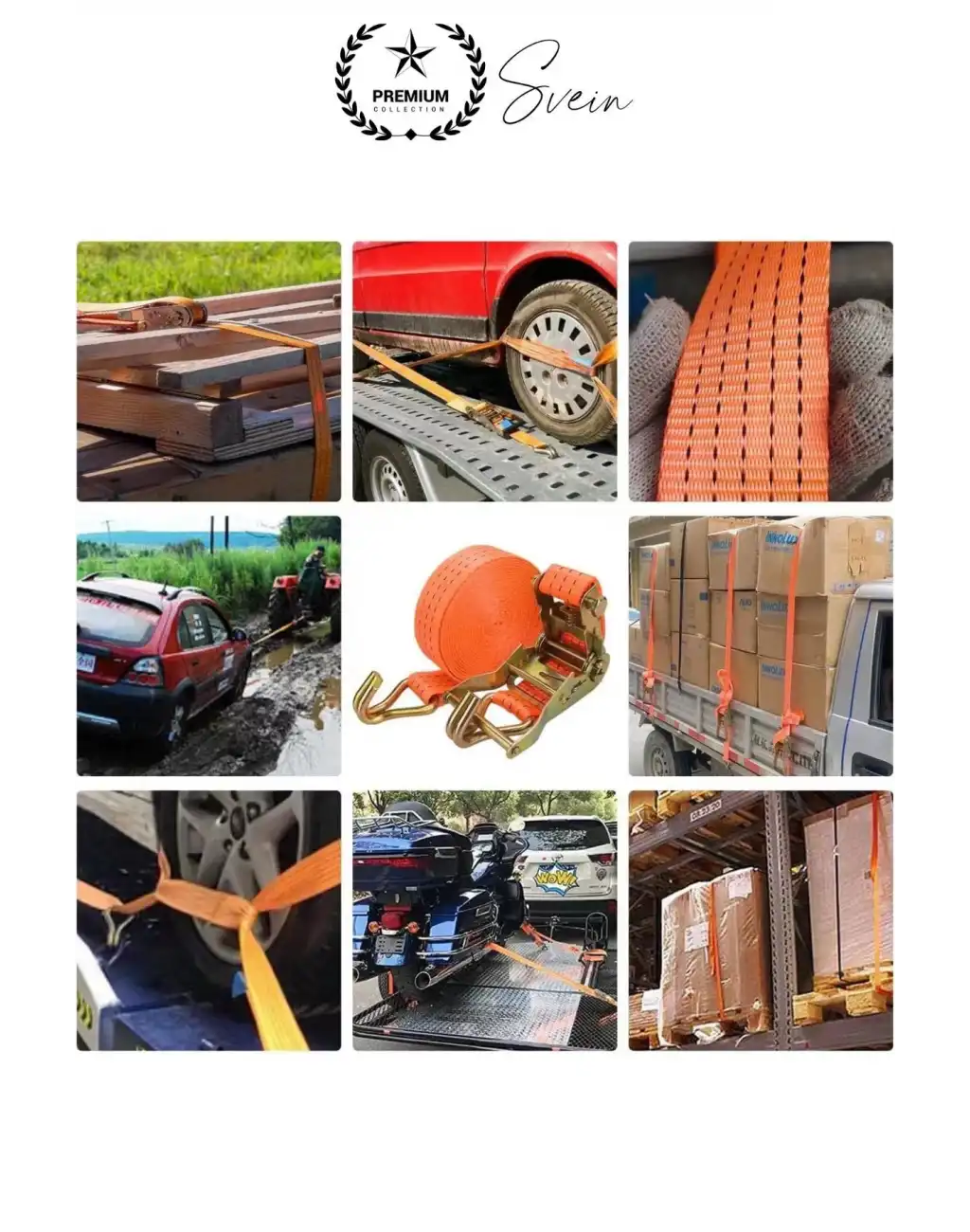 10 mt Spanzet Takımı Cırcırlı Yük Gerdirme Kiti Halat Uzun Tekne Kamyon Taşıma Çekme Emniyet Kemer