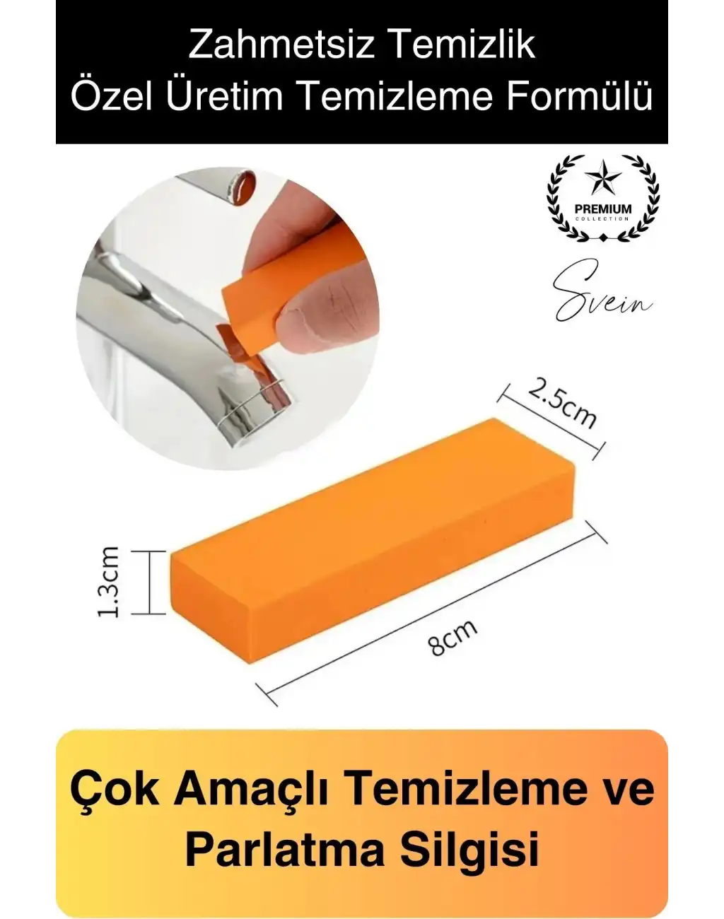 Çok Amaçlı Parlatma Silgisi Mutfak Banyo Çelik Çizik Pas Kireç Kir Temizlik Tencere Musluk