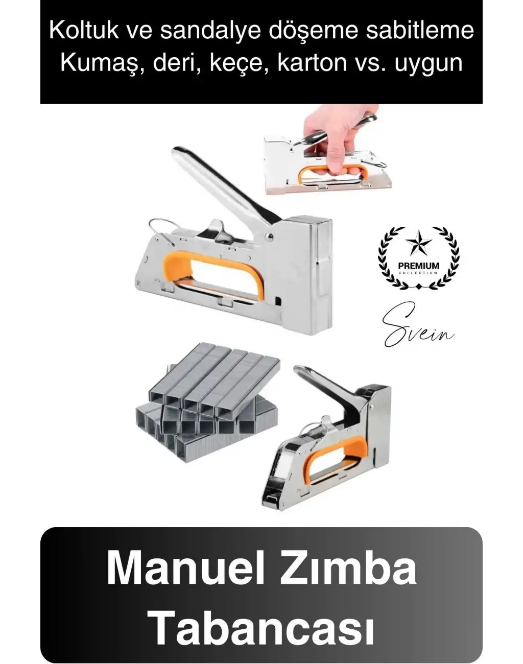 Premium Manuel Çelik Zımba Tabancası Ev Dekorasyon Mobilya Ahşap Çerçeve Çakma Mekanik Sunta Koltuk