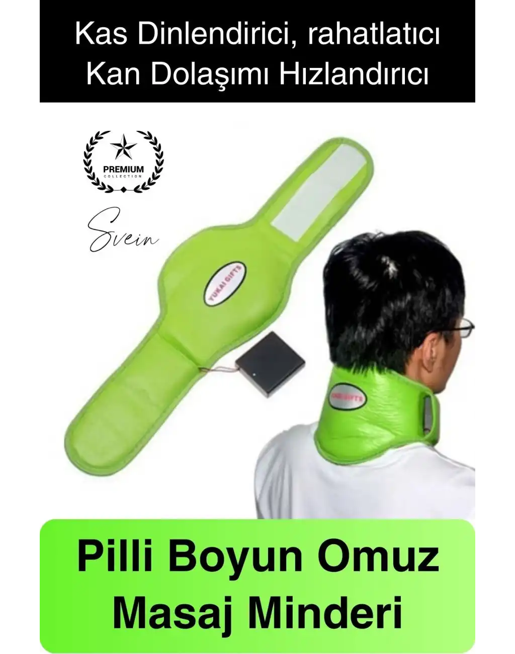 Rahatlatıcı Boyun Masaj Aleti Destek Şiltesi Pilli Cırt Cırt Kitap Okurken Kas Rahatlığı Egzersiz