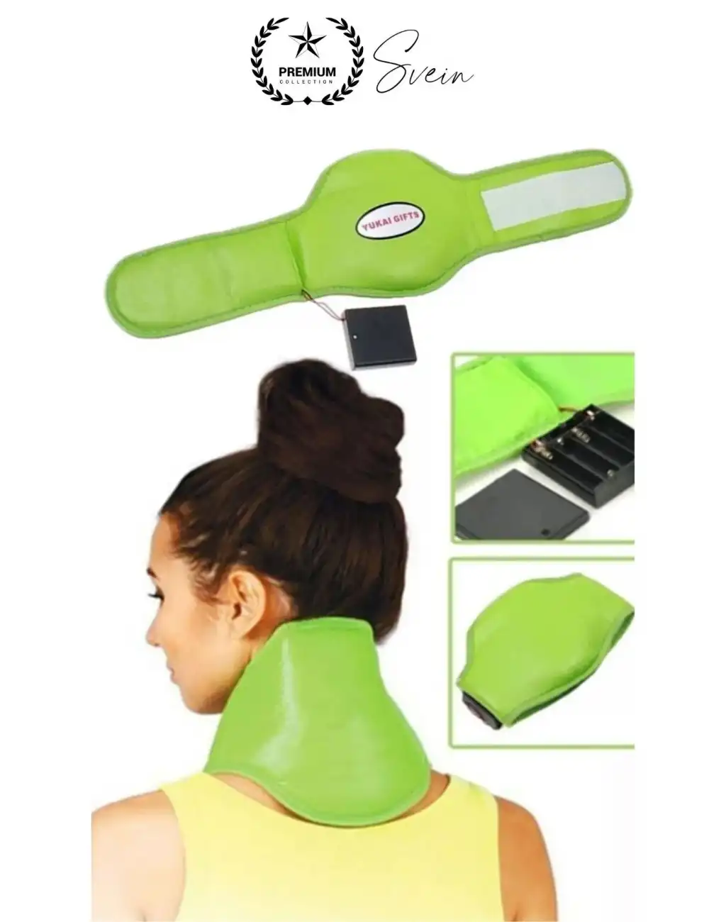 Rahatlatıcı Boyun Masaj Aleti Destek Şiltesi Pilli Cırt Cırt Kitap Okurken Kas Rahatlığı Egzersiz