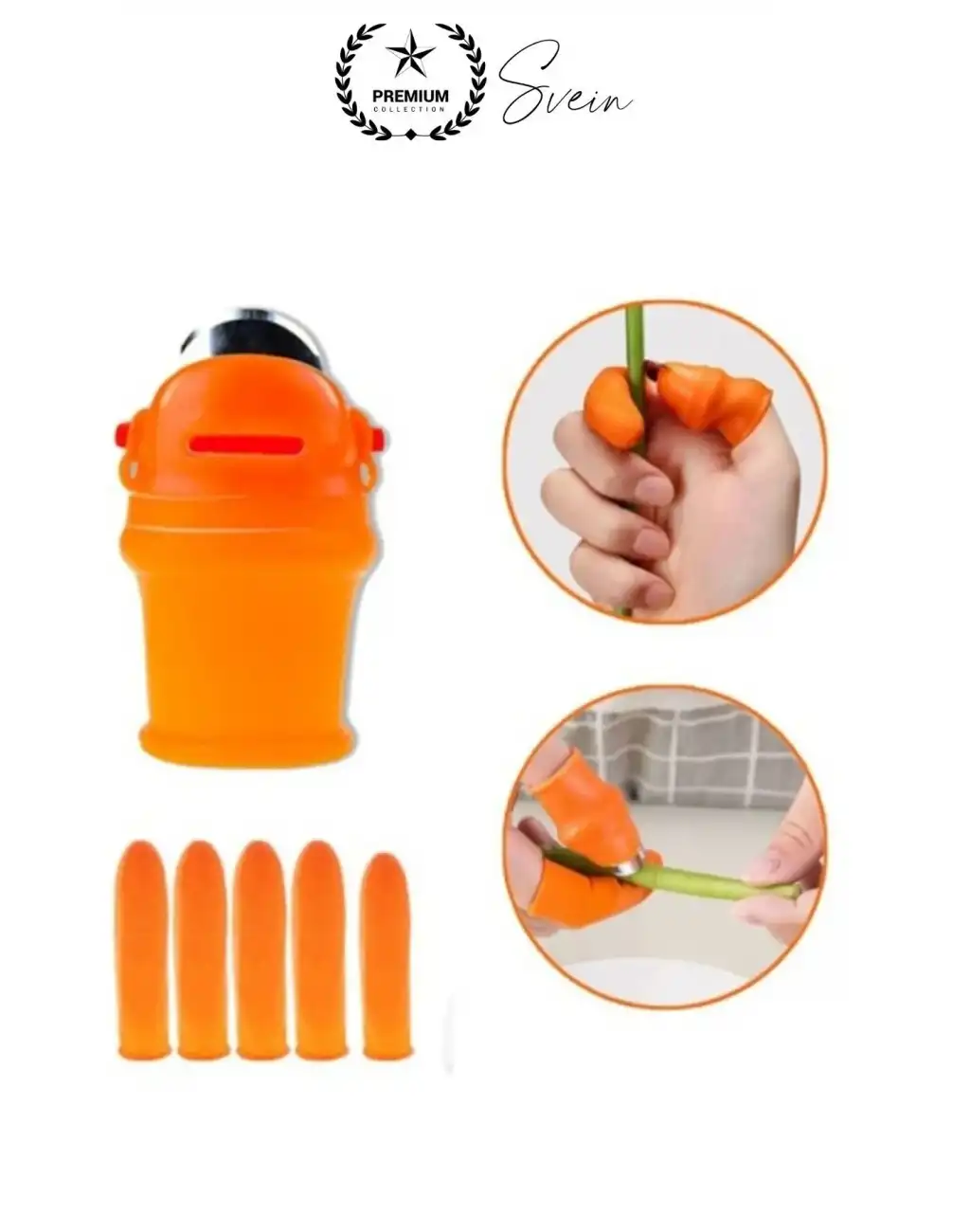 Silikon Baş Parmak Bıçağı Ayırıcı Meyve Sebze Kesme Toplama Aracı Bahçe Bakım Eldiven Bitki Hasat