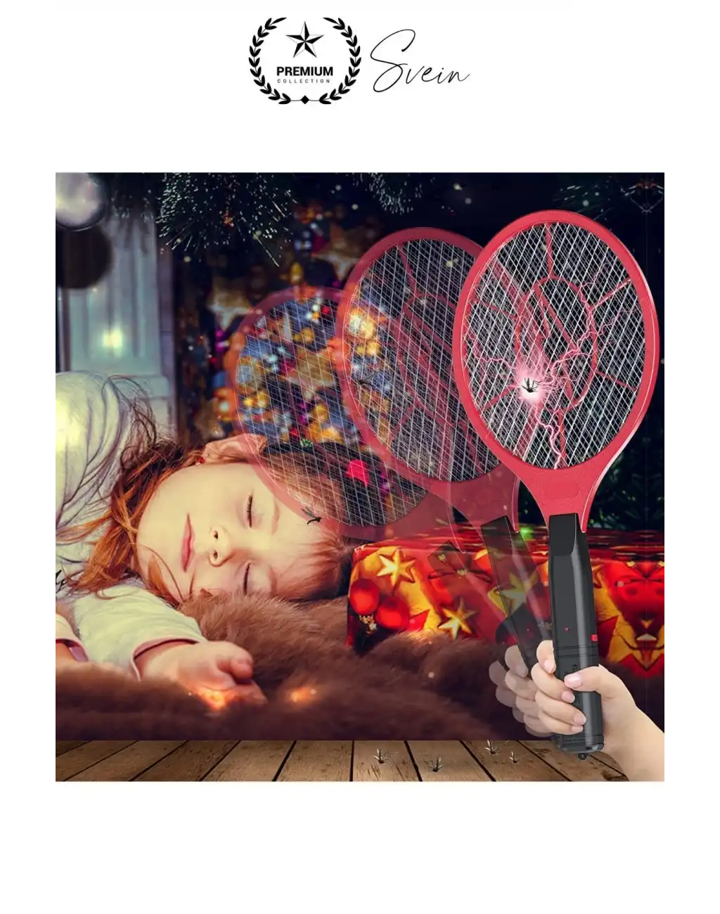 Şarjlı Elektrikli Sivrisinek Öldürücü Sinek Raketi UV Işıklı Haşere Böcek Öldüren Sineklik Aleti