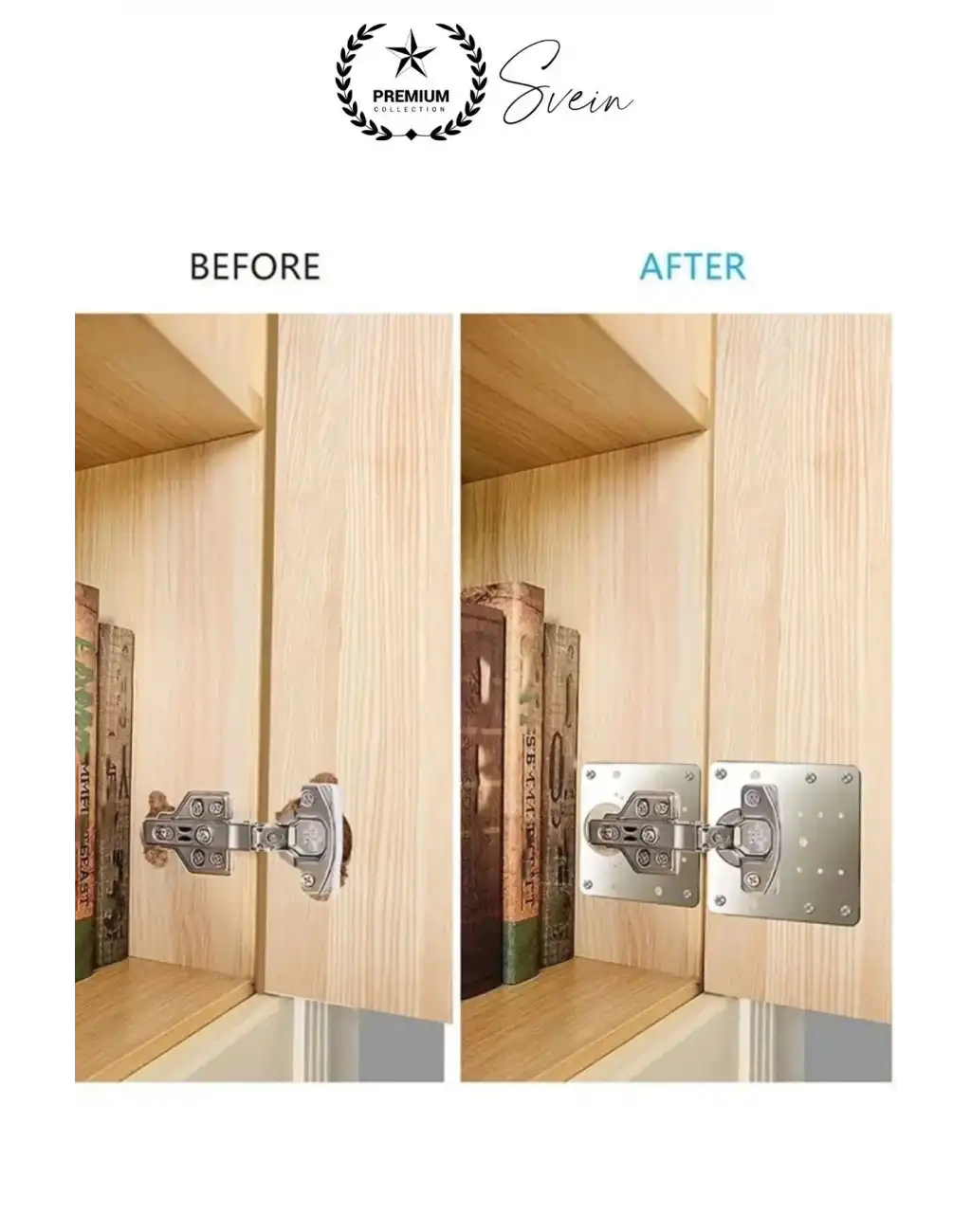 Paslanmaz Çelik Menteşe Onarım Plakası Hasarlı Mutfak Dolabı Kapı Tamir Sacı Yaprak Çanak Onarım