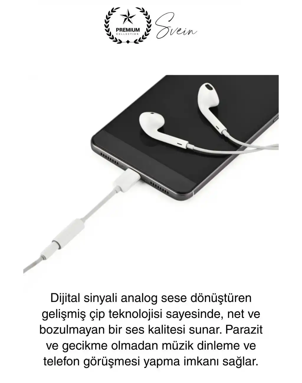 İphone 15-14-13-12-11-X-7-8 Lightning Uyumlu Kablolu Kulaklık Çevirici Tak Çalıştır Aux Dönüştürücü