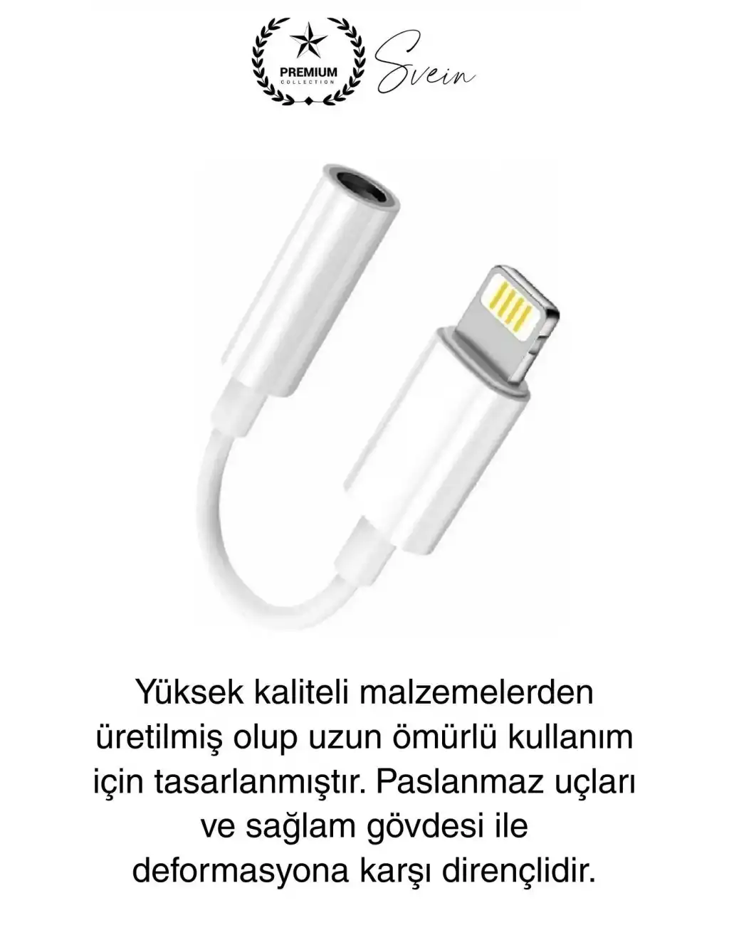 İphone 15-14-13-12-11-X-7-8 Lightning Uyumlu Kablolu Kulaklık Çevirici Tak Çalıştır Aux Dönüştürücü