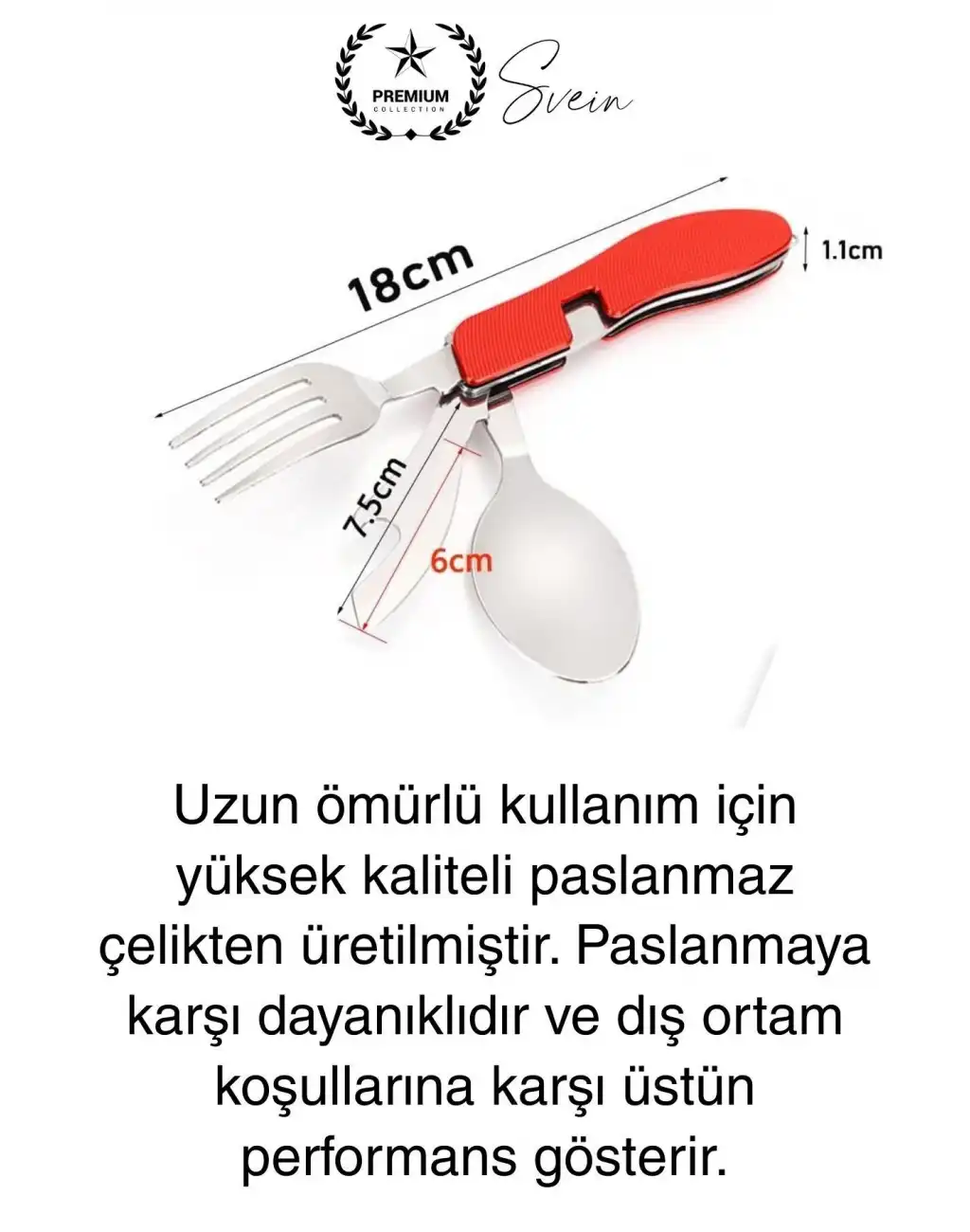 4ü 1 Arada Paslanmaz Çelik Kamp Çatal Bıçak Takımı Seyahat ve Hayatta Kalma Ekipmanı Kumanya Kiti