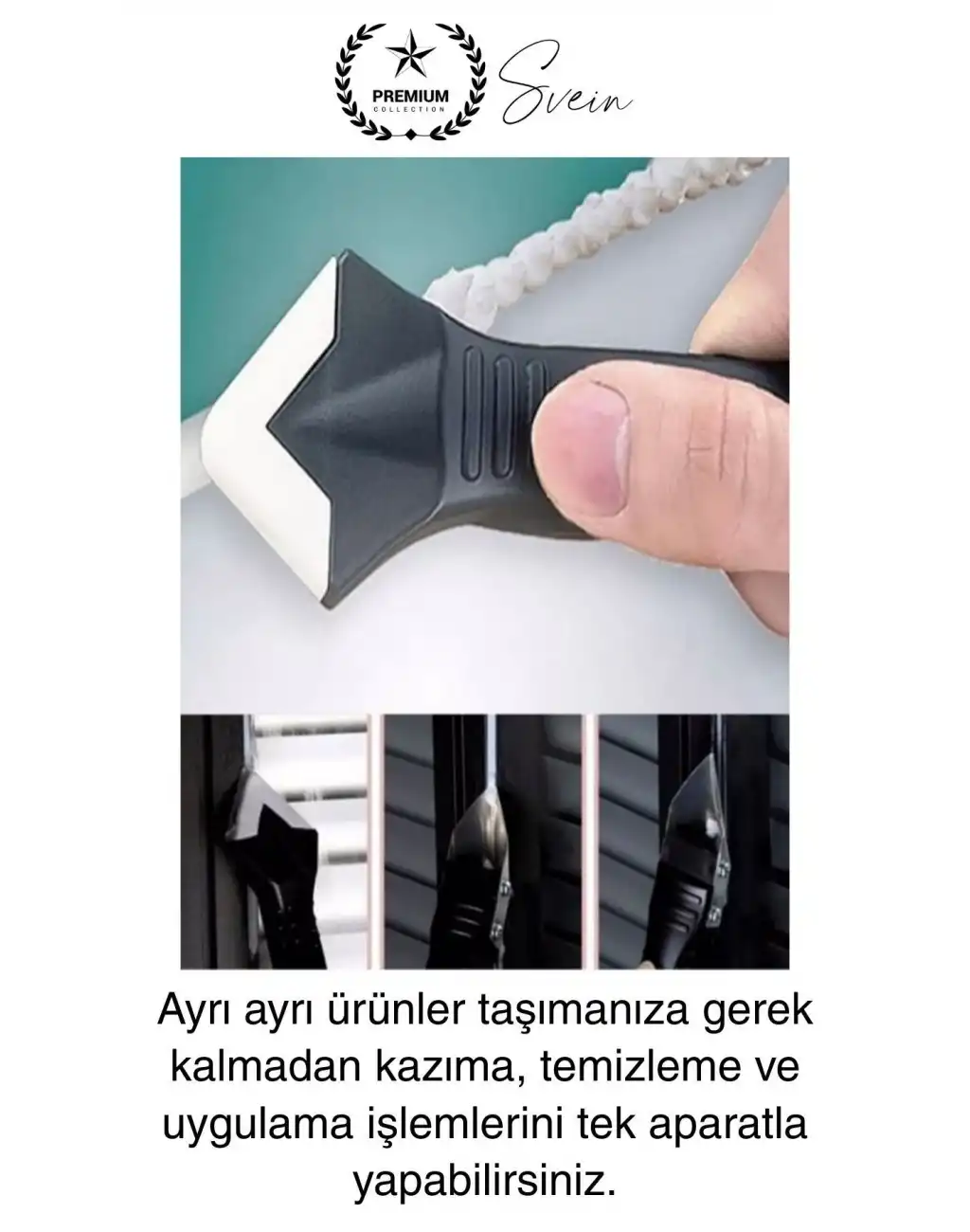 3ü 1 Arada Fayans Derz Dolgu Silikon Kazıyıcı Sıyırıcı Uygulayıcı Aparat Mutfak Banyo Kapı Pencere