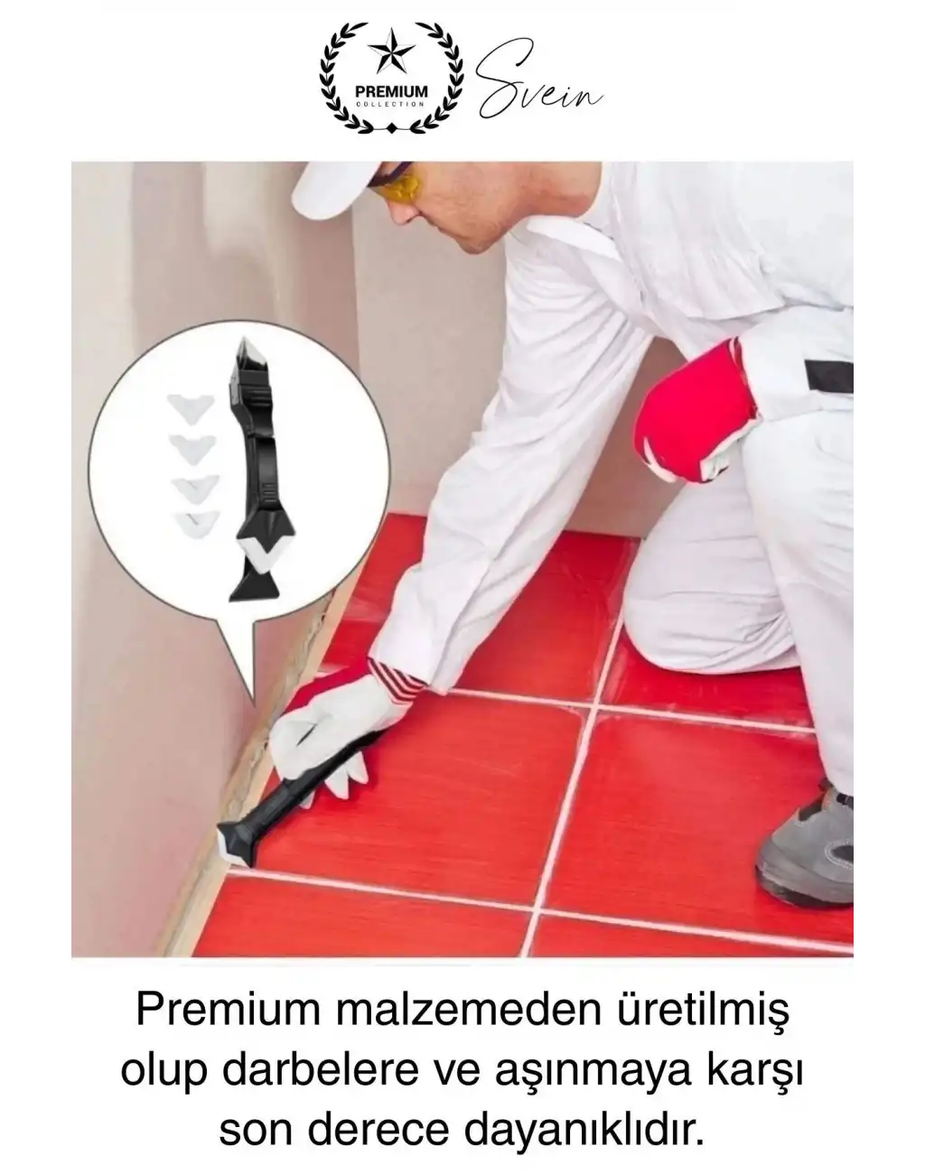 3ü 1 Arada Fayans Derz Dolgu Silikon Kazıyıcı Sıyırıcı Uygulayıcı Aparat Mutfak Banyo Kapı Pencere