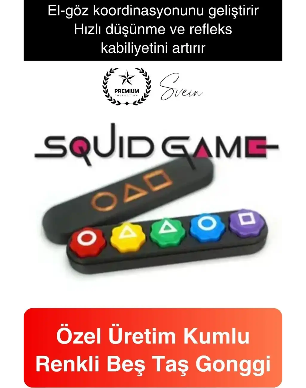 Squid Game 5 Taş Oyunu Seti Kutulu Renkli Geleneksel Kore Gonggi Koordinasyon Aile Parti Aktivite