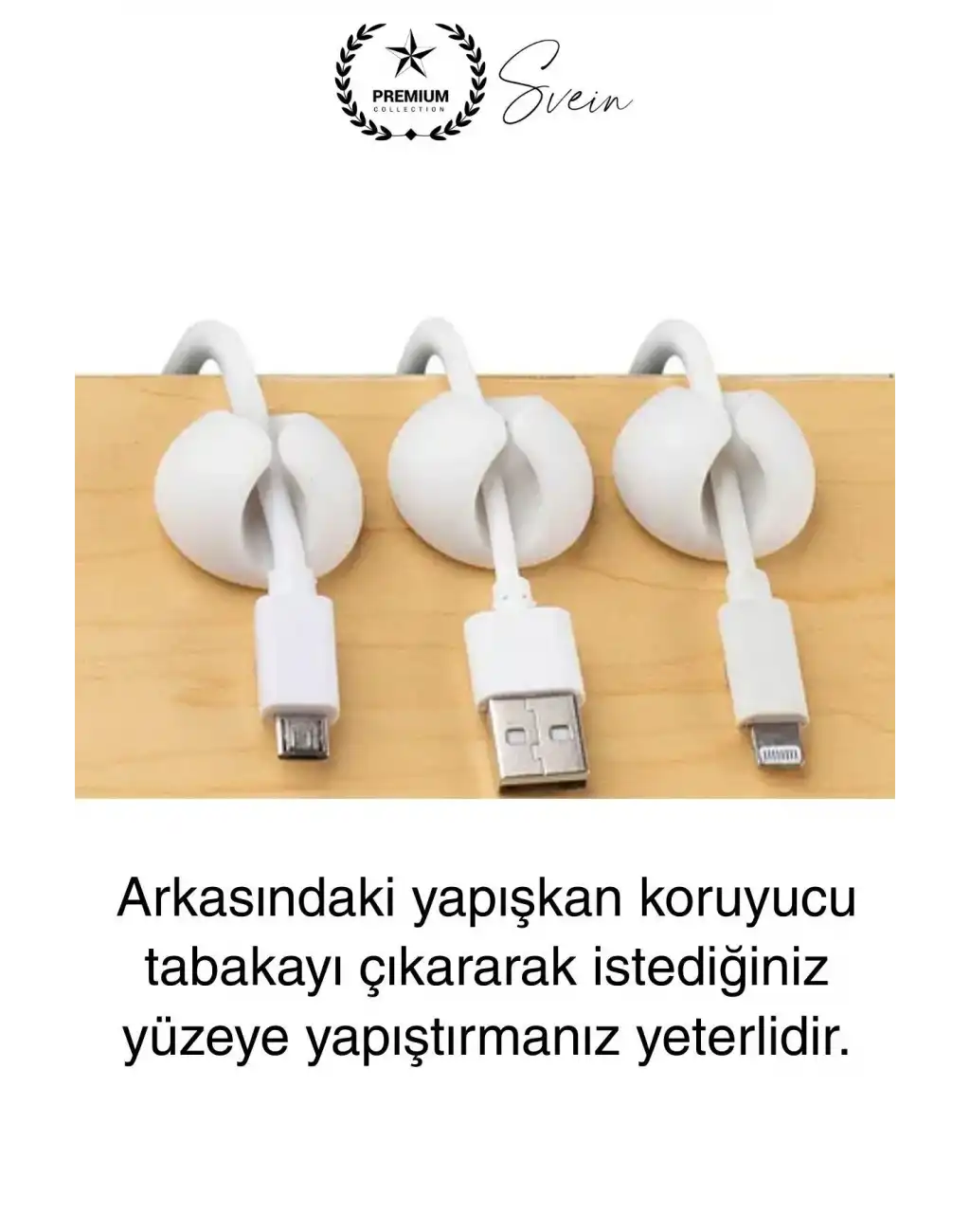 10lu İz Bırakmaz Siyah Beyaz Kablo Sabitleme Klipsi Çalışma Masası Düzenleyici Ev Oda Ofis Pratik