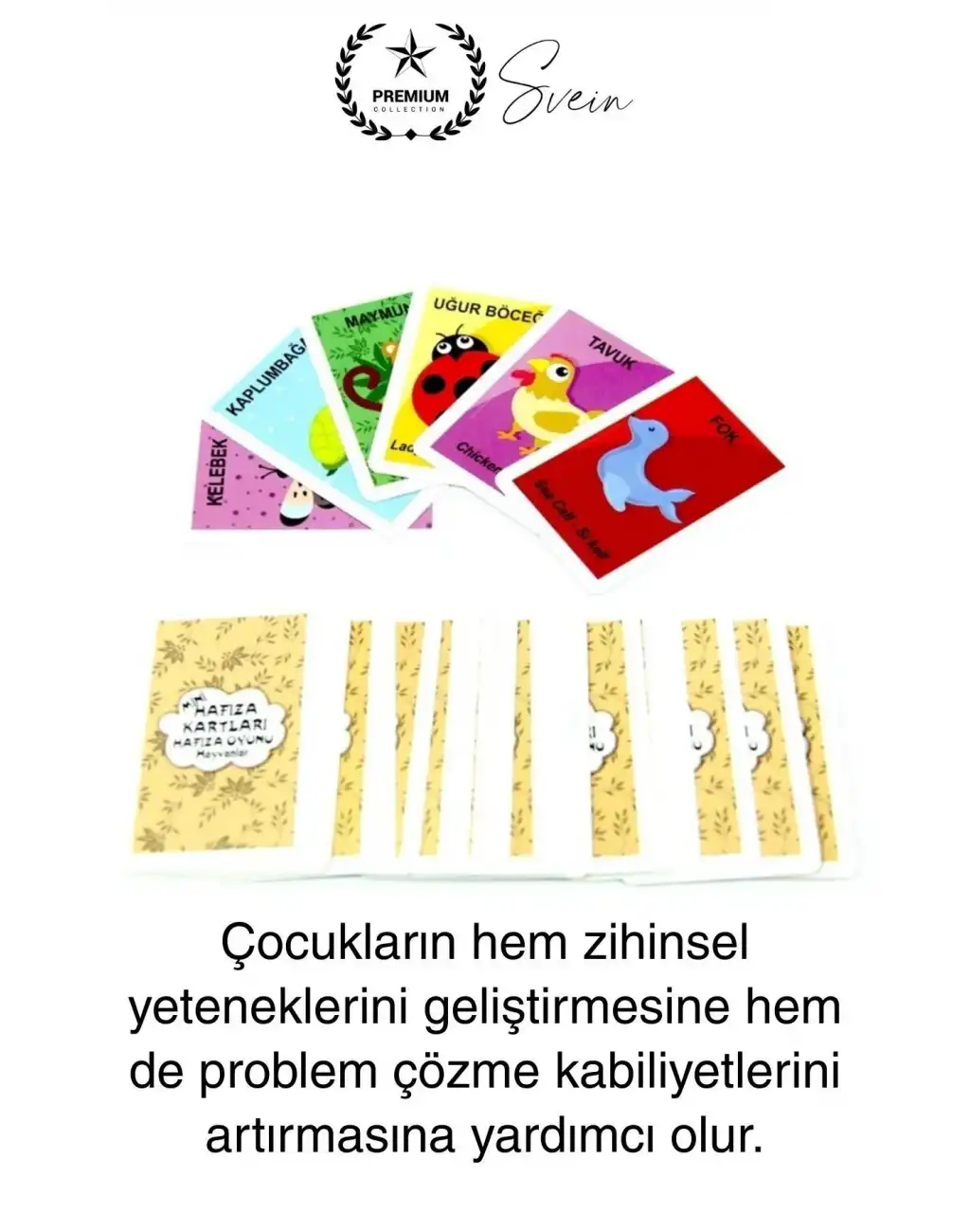 İkili Hafıza Kartları Çocuk Eğitici Eşleştirme Oyun Seti Zeka Gelişim Algı Dikkat Oyunu 108 Kart