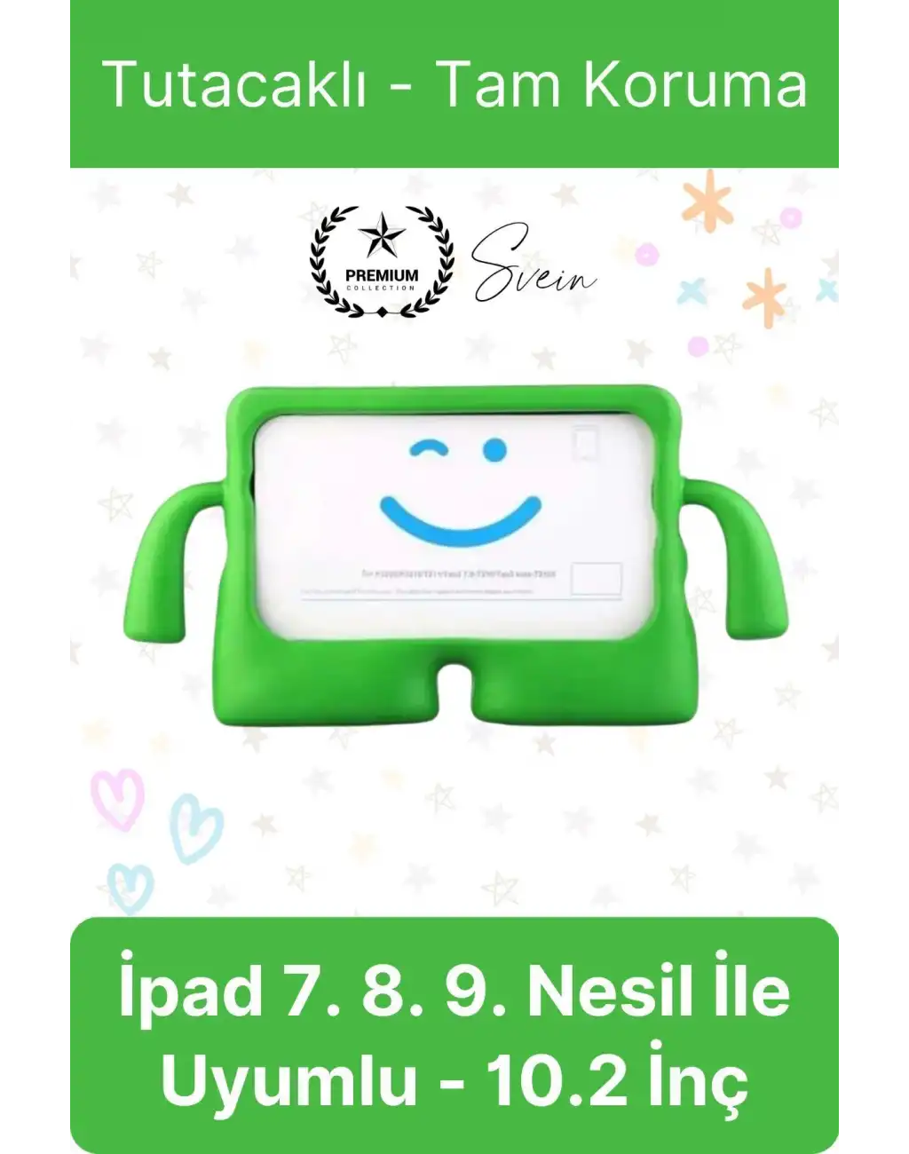 Dayanıklı Apple İpad 7. 8. 9. Nesil 10.2 İnç Uyumlu Çocuk İçin Ayaklı Tablet Kılıfı Koruyucu Silikon