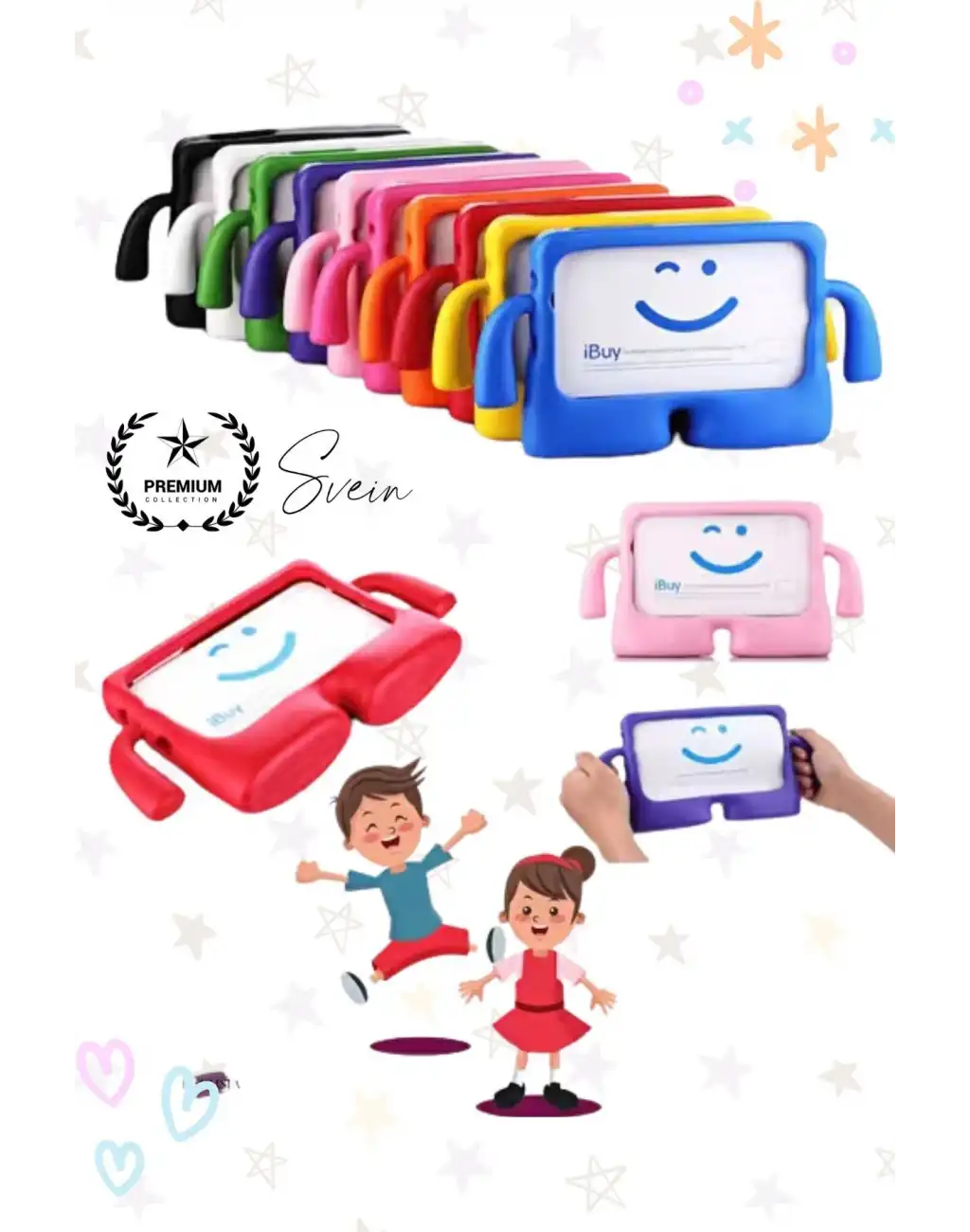 Dayanıklı Apple İpad 7. 8. 9. Nesil 10.2 İnç Uyumlu Çocuk İçin Ayaklı Tablet Kılıfı Koruyucu Silikon