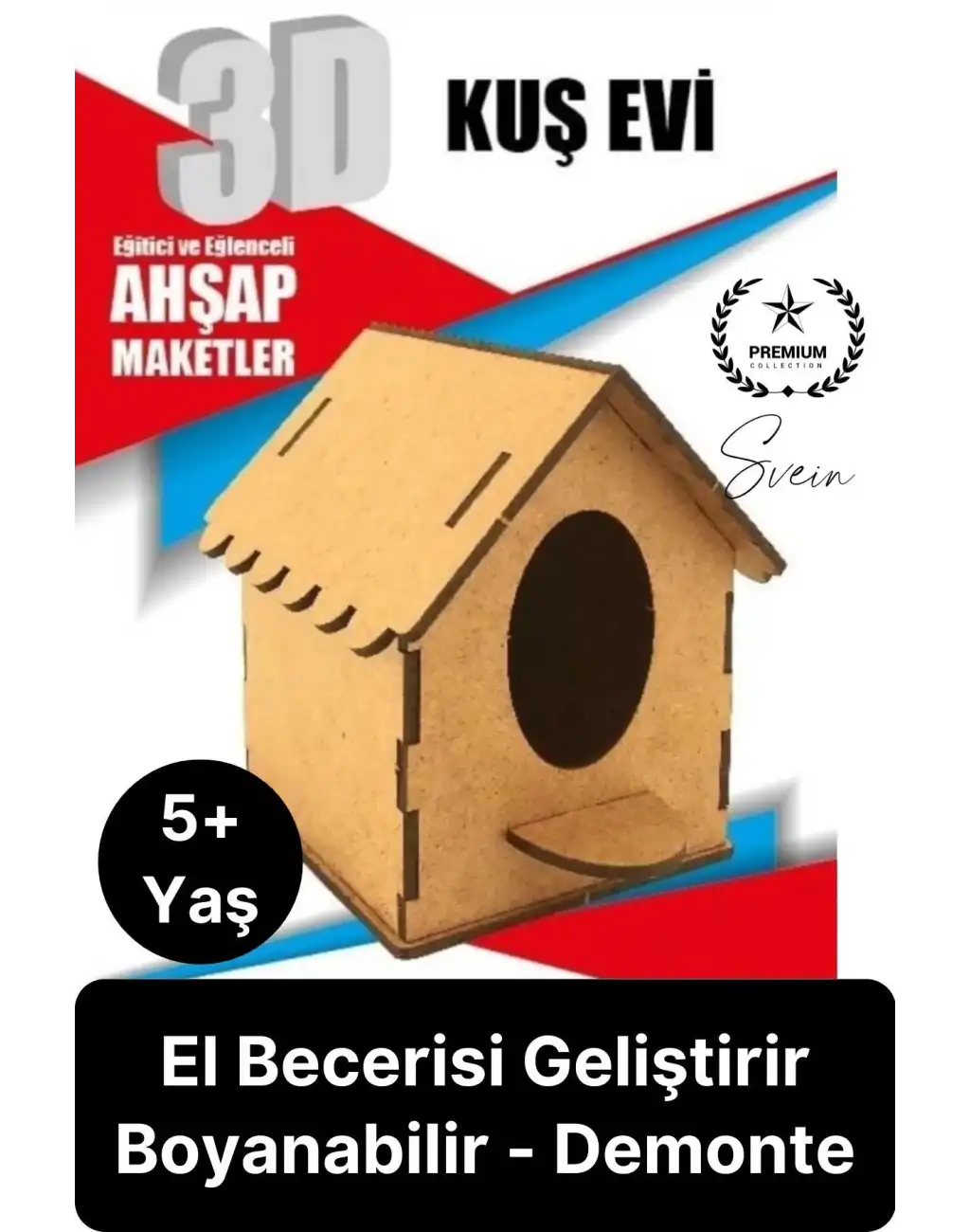 Özel Üretim 3 Boyutlu Minyatür Ham Ahşap Maket Boyanabilir Eğitici Öğretici Motor Beceri Hobi Oyun