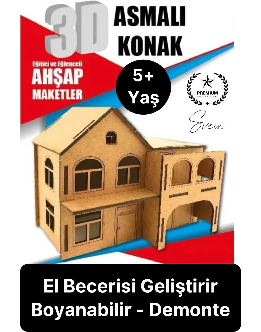 Özel Üretim 3 Boyutlu Minyatür Ham Ahşap Maket Boyanabilir Eğitici Öğretici Motor Beceri Hobi Oyun