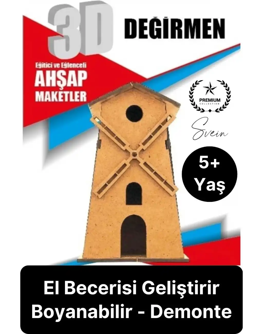 Özel Üretim 3 Boyutlu Minyatür Ham Ahşap Maket Boyanabilir Eğitici Öğretici Motor Beceri Hobi Oyun