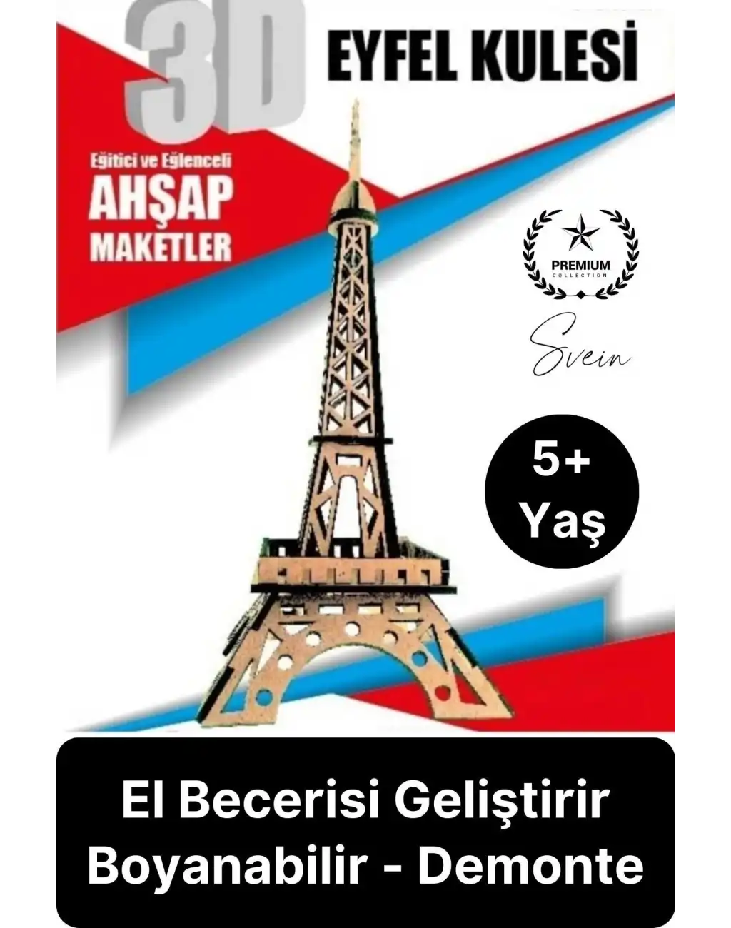 Özel Üretim 3 Boyutlu Minyatür Ham Ahşap Maket Boyanabilir Eğitici Öğretici Motor Beceri Hobi Oyun