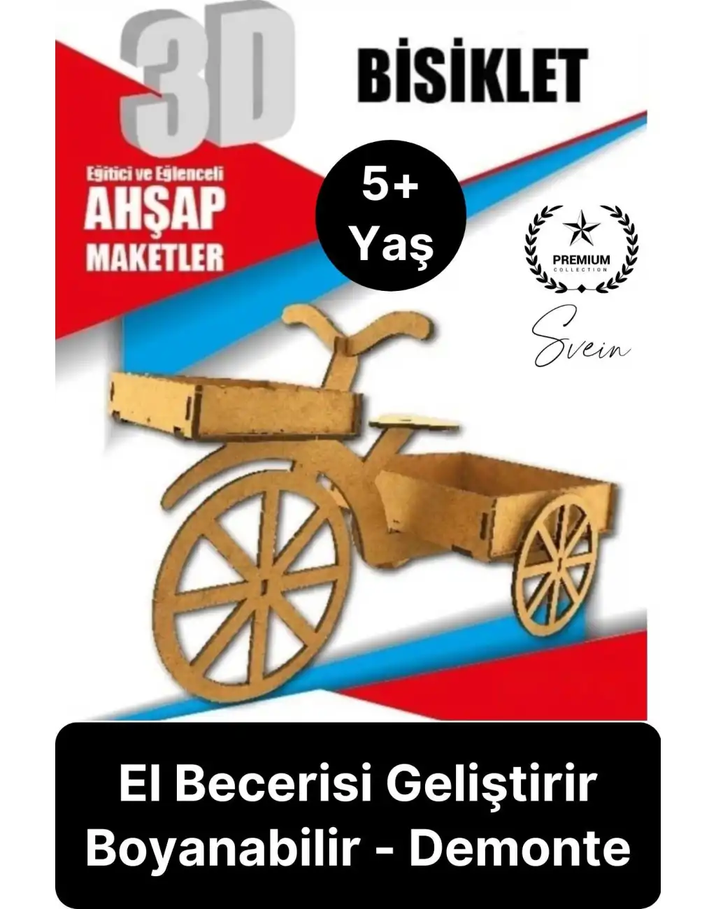 Özel Üretim 3 Boyutlu Minyatür Ham Ahşap Maket Boyanabilir Eğitici Öğretici Motor Beceri Hobi Oyun