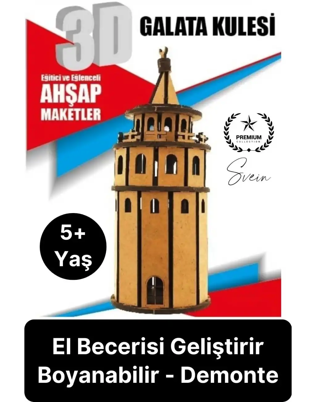 Özel Üretim 3 Boyutlu Minyatür Ham Ahşap Maket Boyanabilir Eğitici Öğretici Motor Beceri Hobi Oyun