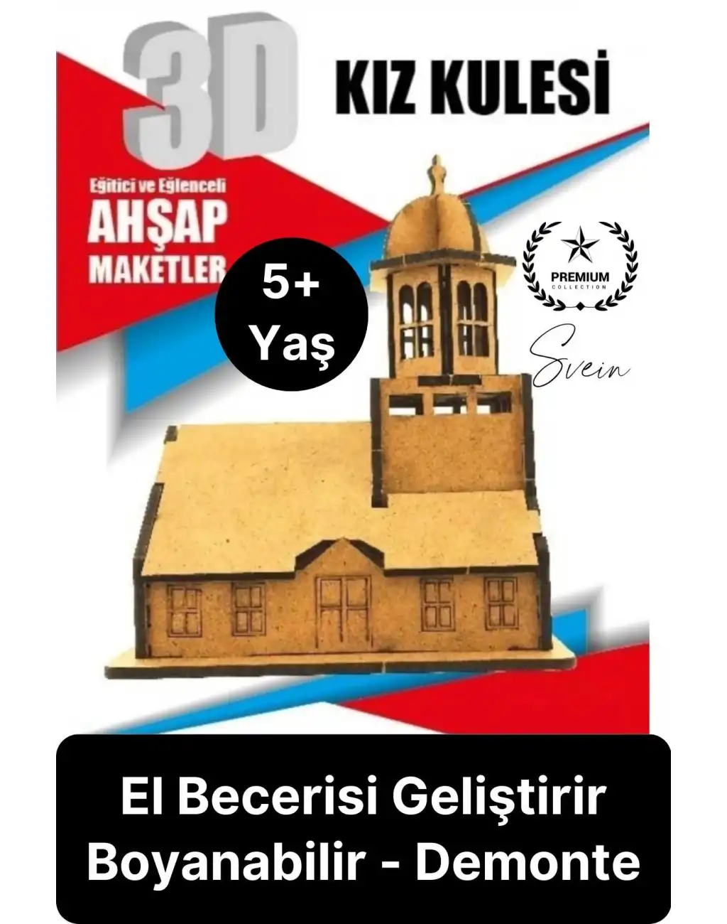 Özel Üretim 3 Boyutlu Minyatür Ham Ahşap Maket Boyanabilir Eğitici Öğretici Motor Beceri Hobi Oyun