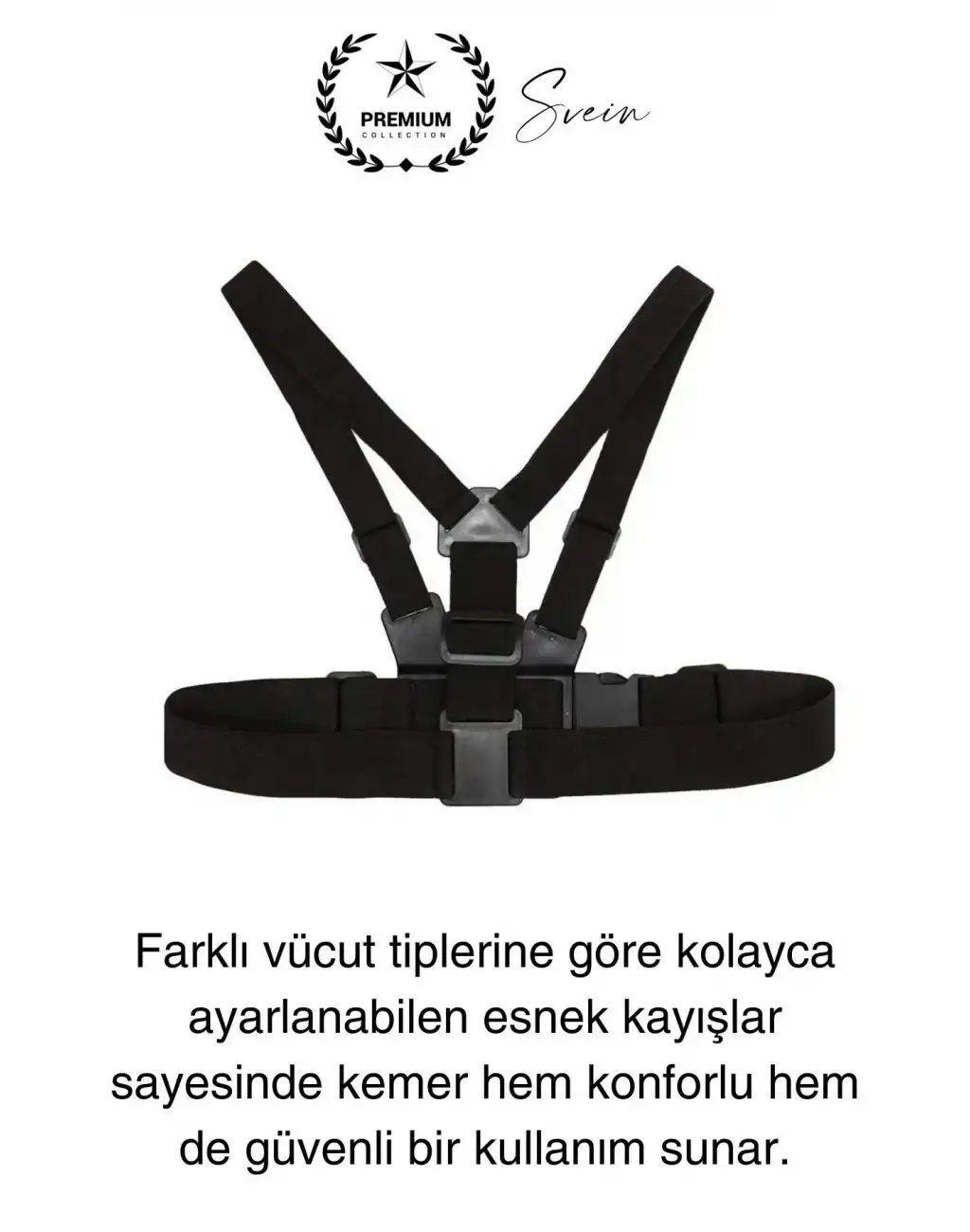 Premium Ayarlanabilir Göğüse Sabitlenen Spor Aksiyon Kamerası Kemeri Video Görüntü Çekim Ekipmanı