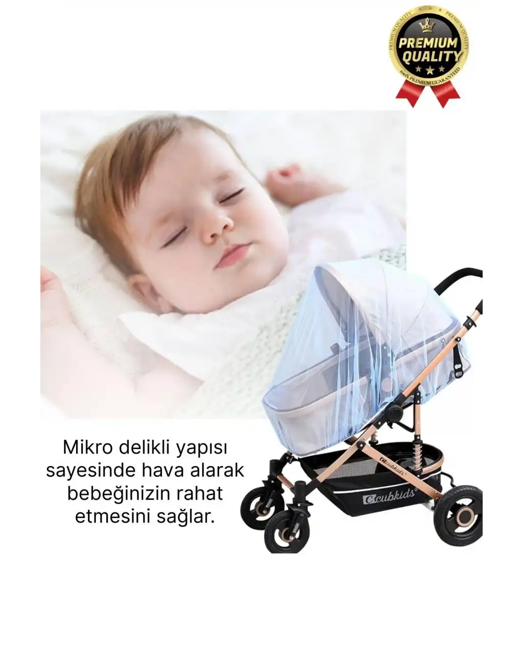 Dayanıklı Yırtılmaz Yıkanabilir Böcek Sinek Örümcek Sivrisinek Karşı Koruma Bebek Arabası Cibinliği