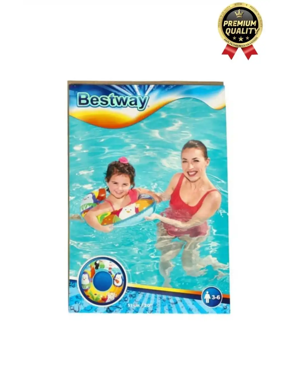 Premium Dayanıklı Güvenli 80 Kg 51 Cm Çocuk Eğlenceli Hayvanlar Desenli Deniz Havuz Yüzme Simidi