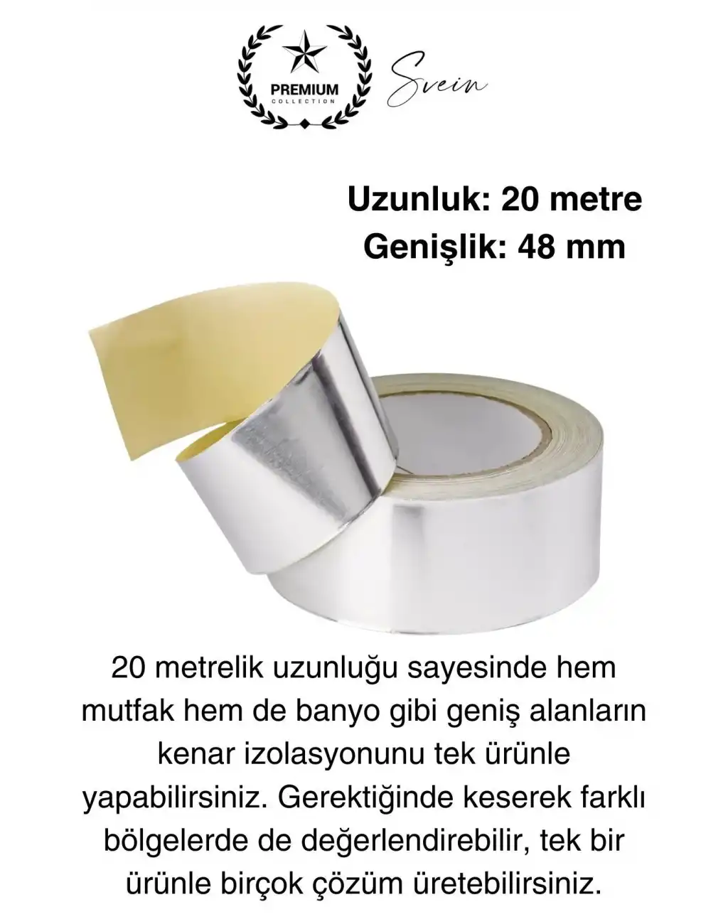 20 Mt Parlak Metalik Gri Tezgah Lavabo Kenar Bandı Sızdırmaz Isıya Dayanıklı Bant Su İzolasyon 10 Ad