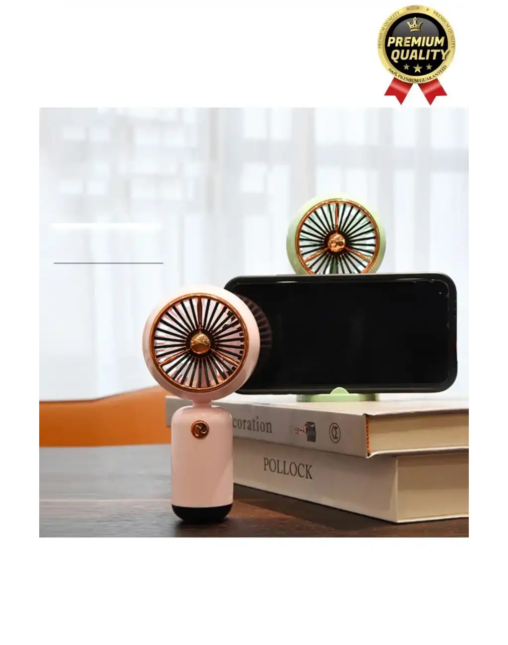 Özel Üretim Taşınabilir Usb Şarjlı Sessiz 2 Kademeli Serinletici Tutmalı Masa El Fanı Vantilatör