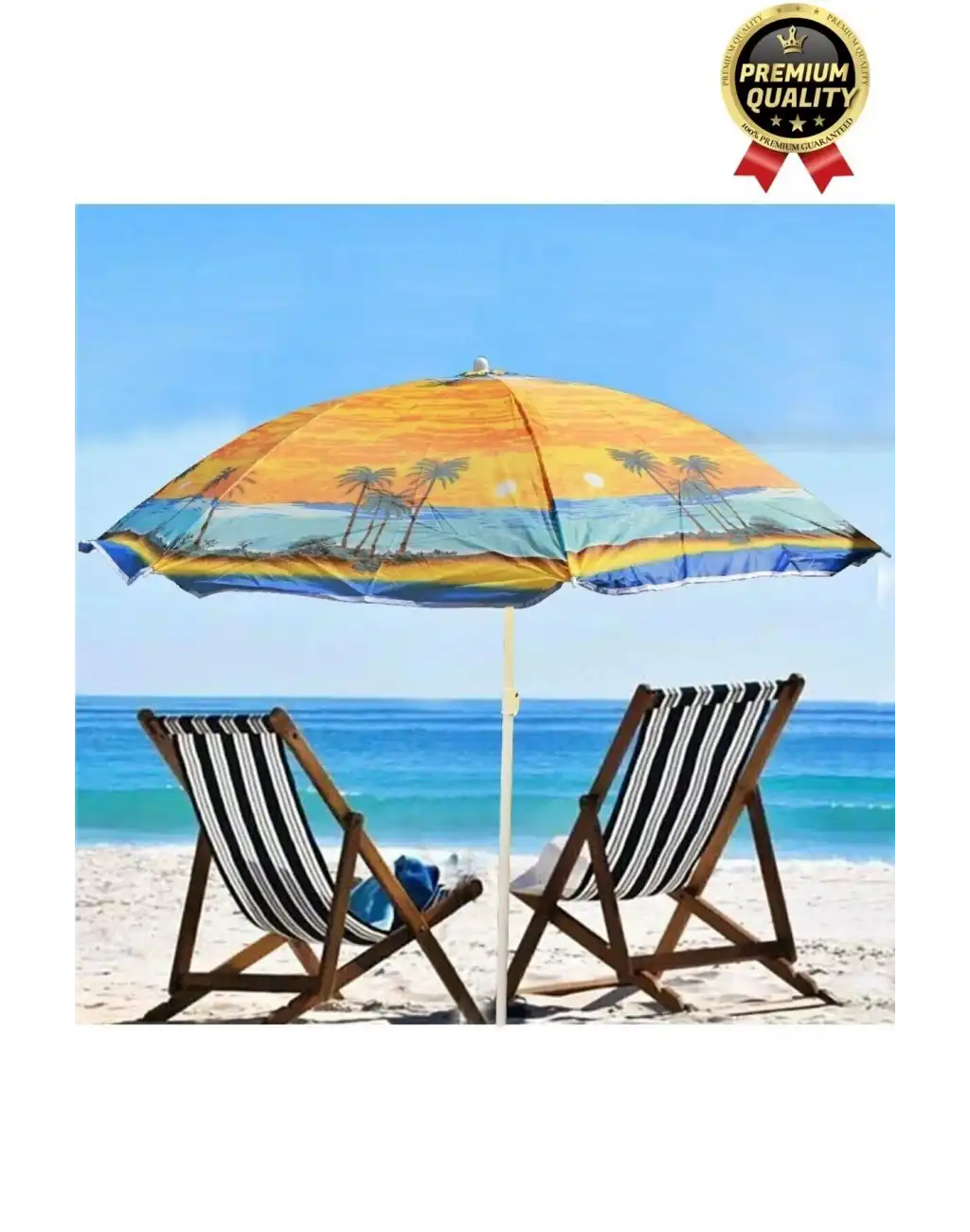 Dayanıklı Katlanabilir Fiber Tel Büyük Boy 170cm Deniz Bahçe Balkon Piknik Kamp Güneş Plaj Şemsiyesi