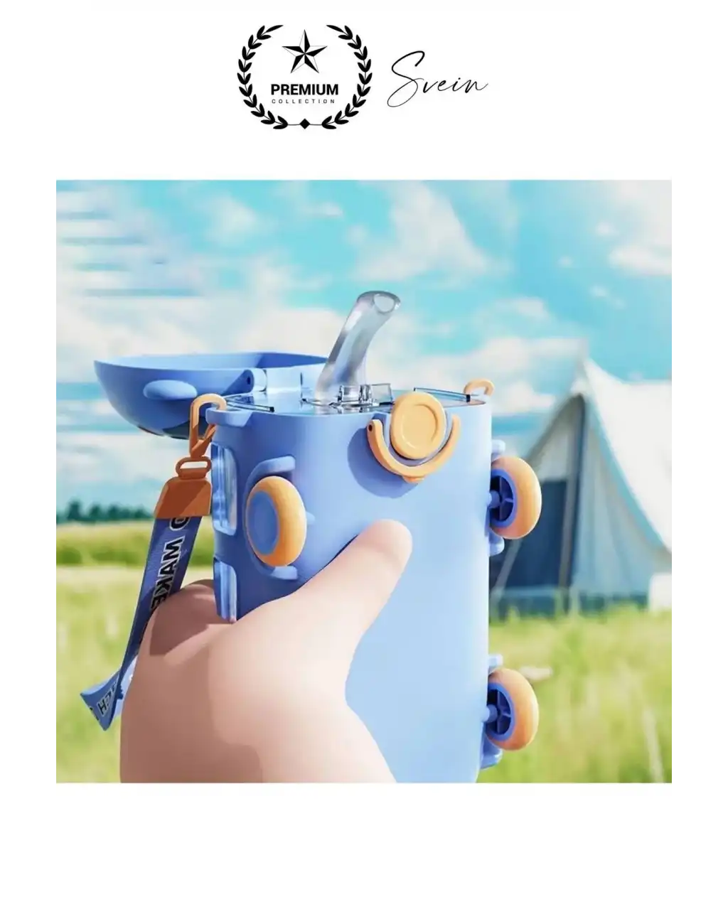 Özel Üretim Otobüs Şeklinde Pipetli Taşıma Askılı Sızdırmaz Kapaklı Çocuk Suluk Matara Okul Beslenme