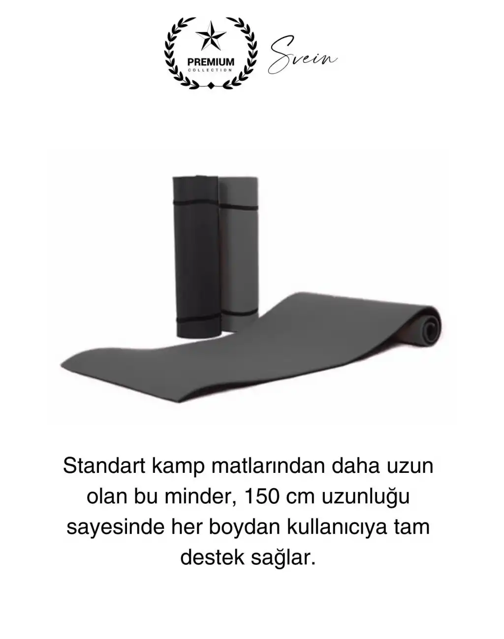 Taşıma Askılı 150 cm Dayanıklı Kaymaz Su Geçirmez Kamp Dağcılık Matı Rahat Konforlu Taşınabilir