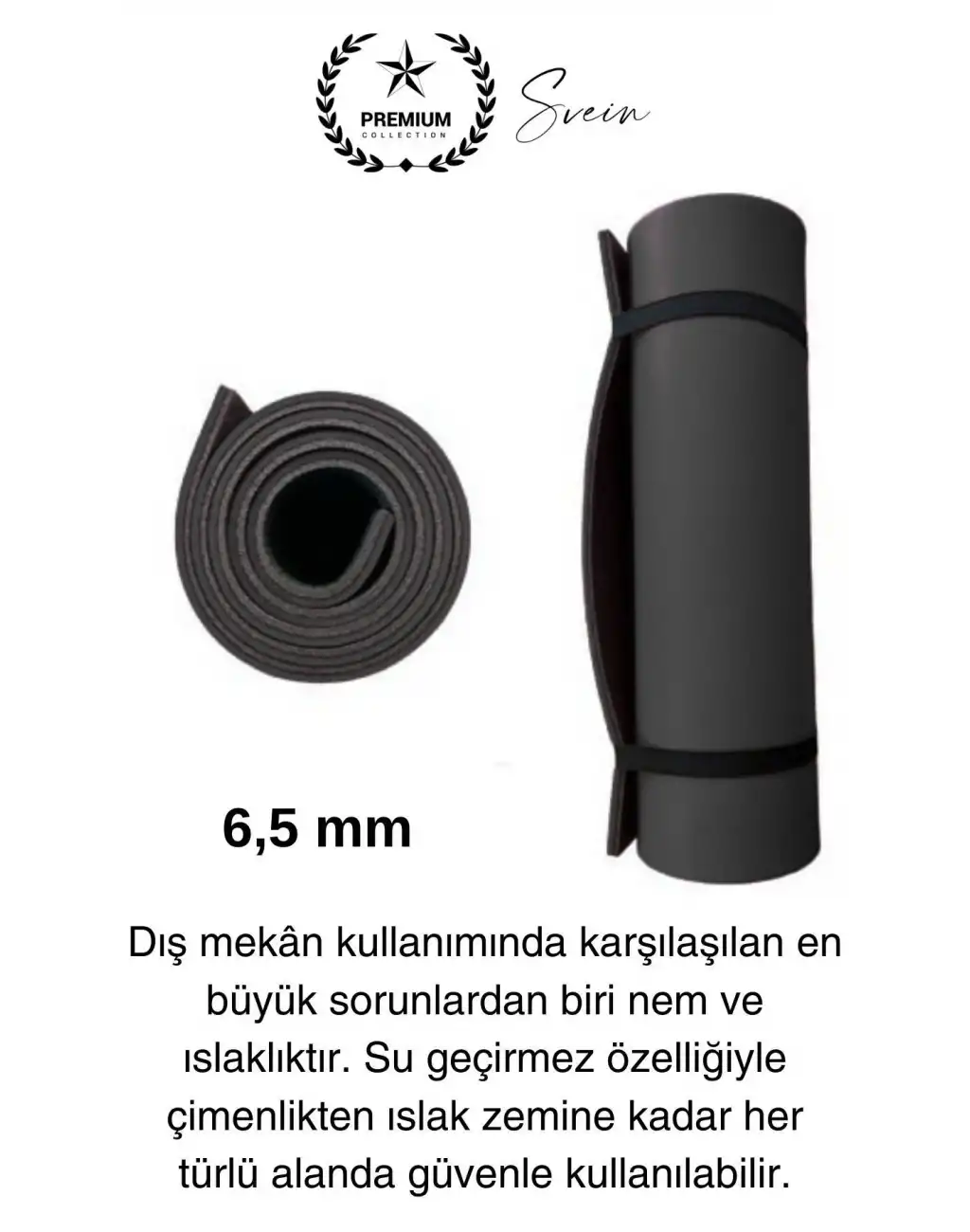 Taşıma Askılı 150 cm Dayanıklı Kaymaz Su Geçirmez Kamp Dağcılık Matı Rahat Konforlu Taşınabilir