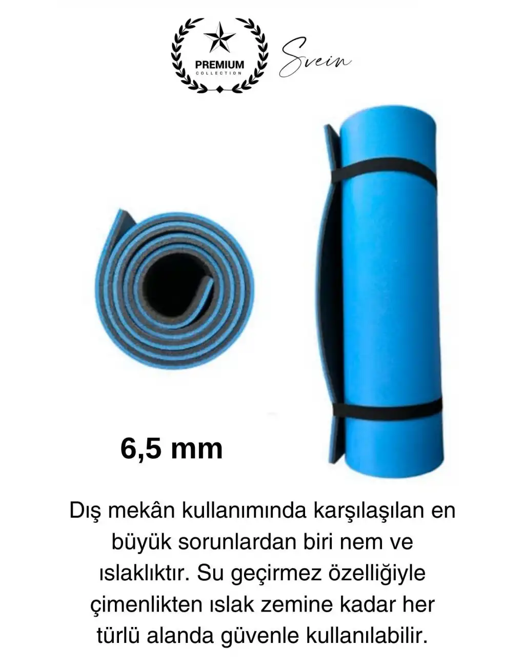 Taşıma Askılı 150 cm Dayanıklı Kaymaz Su Geçirmez Kamp Dağcılık Matı Rahat Konforlu Taşınabilir