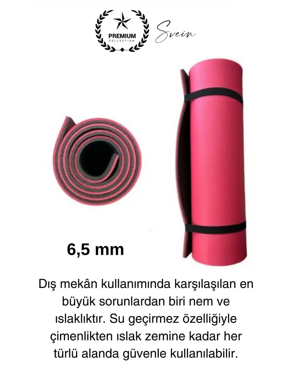 Taşıma Askılı 150 cm Dayanıklı Kaymaz Su Geçirmez Kamp Dağcılık Matı Rahat Konforlu Taşınabilir