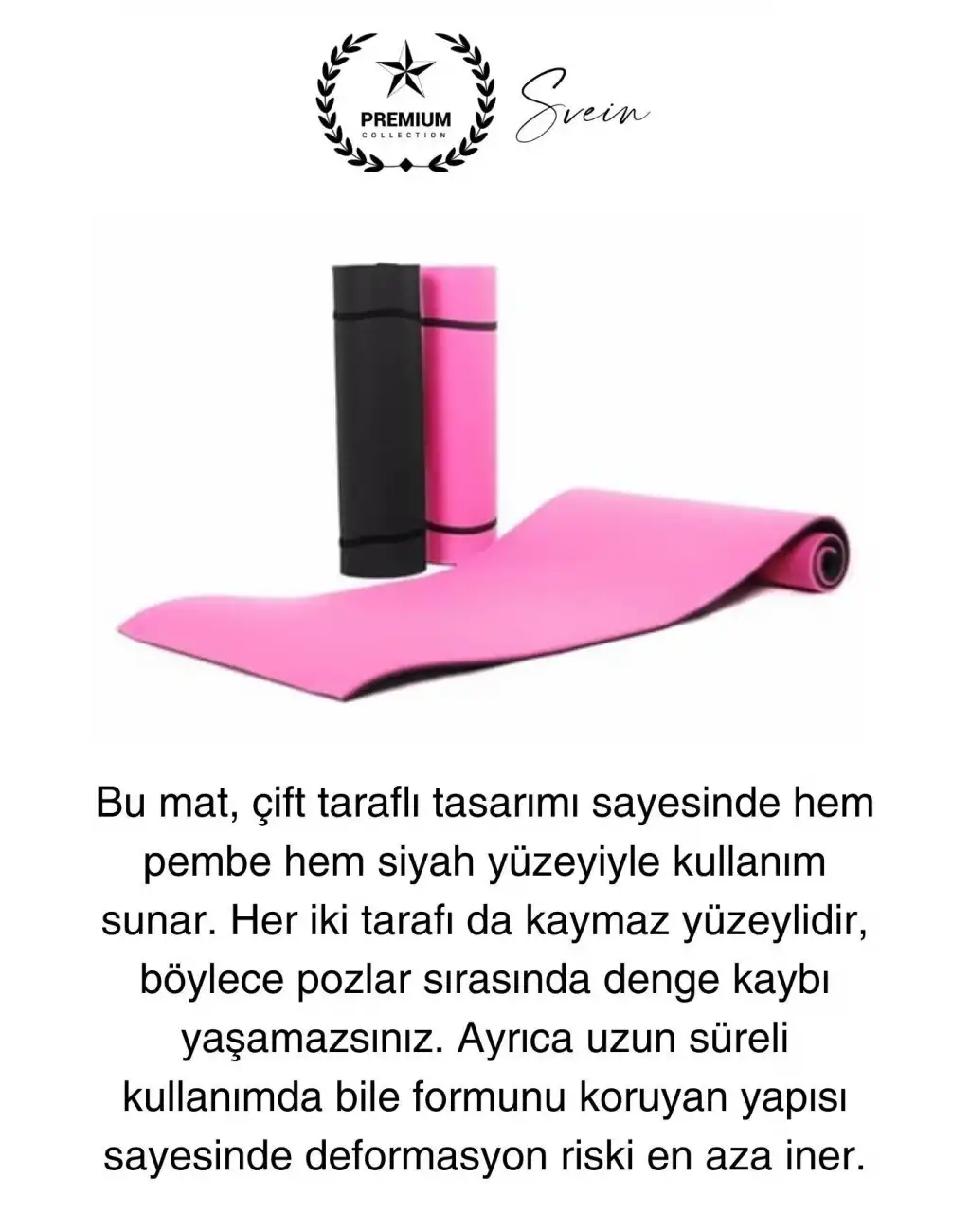 150 cm Dayanıklı Kaymaz Taşıma Askılı Su Geçirmez Yoga Pilates Matı Rahat Konforlu Taşınabilir